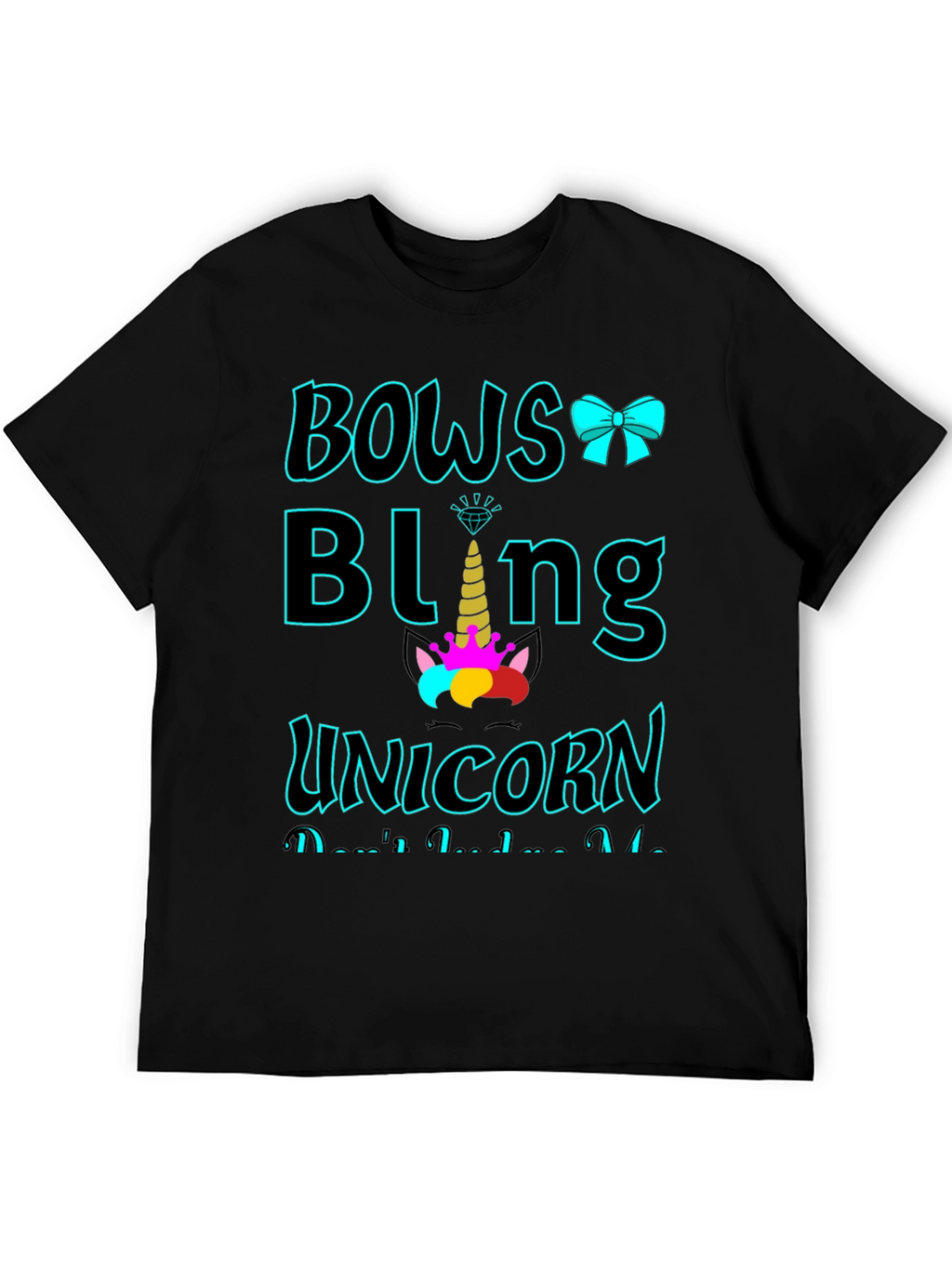 Bows Bling Unicorn Graphic Tee
