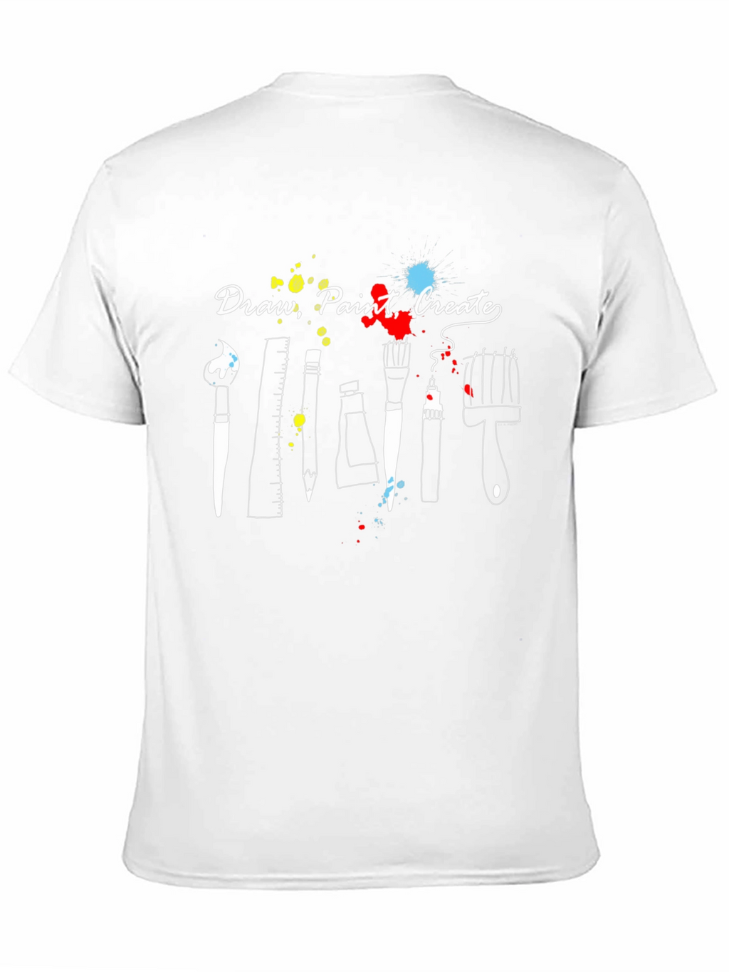 Draw Paint Create T-Shirt - Artistic Graphic Tee