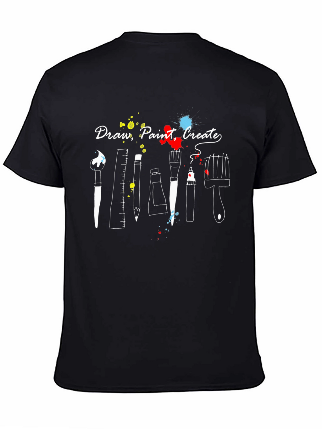 Draw Paint Create T-Shirt - Artistic Graphic Tee