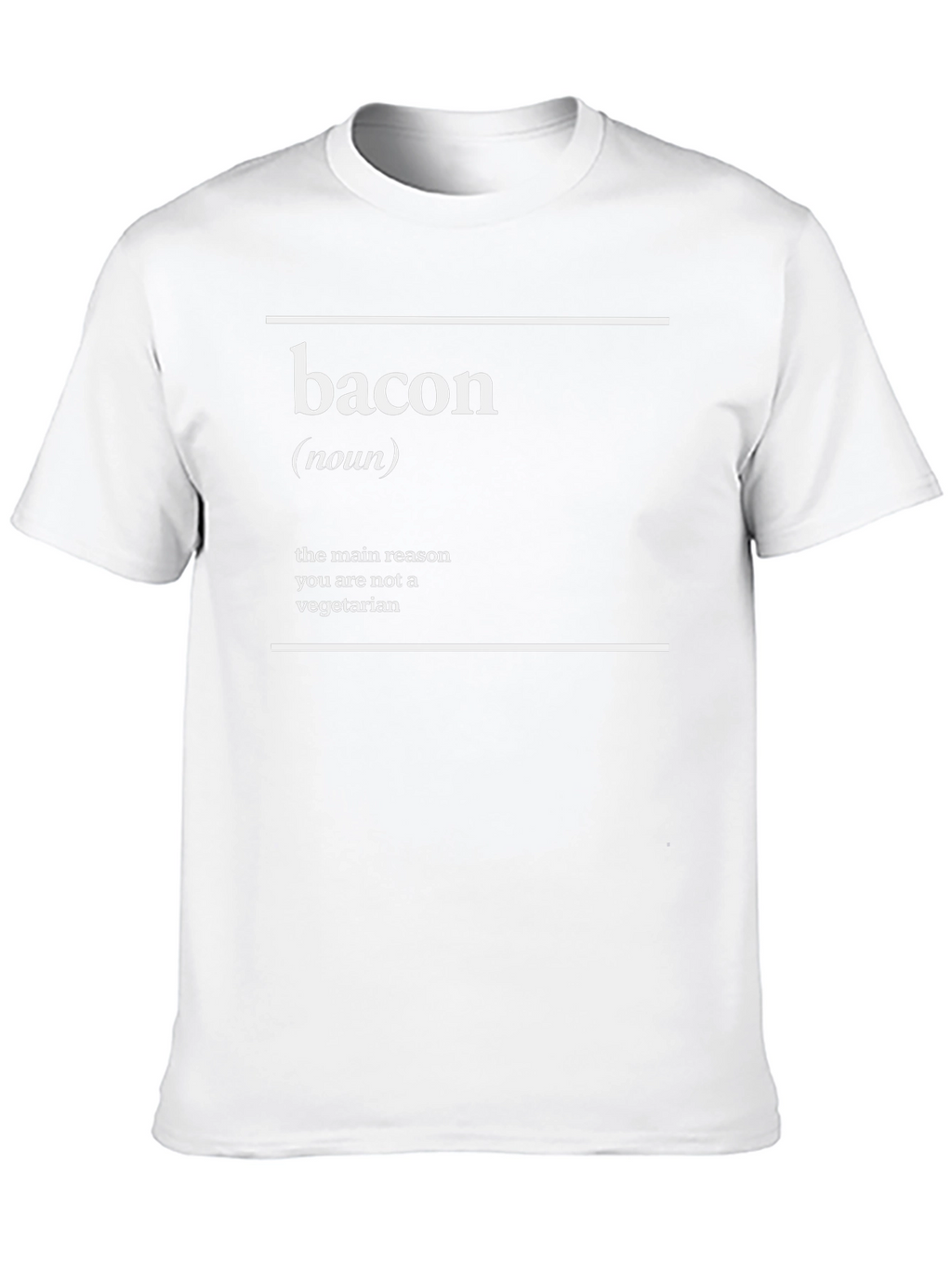 Bacon Definition T-Shirt - Funny Meat Lover Tee