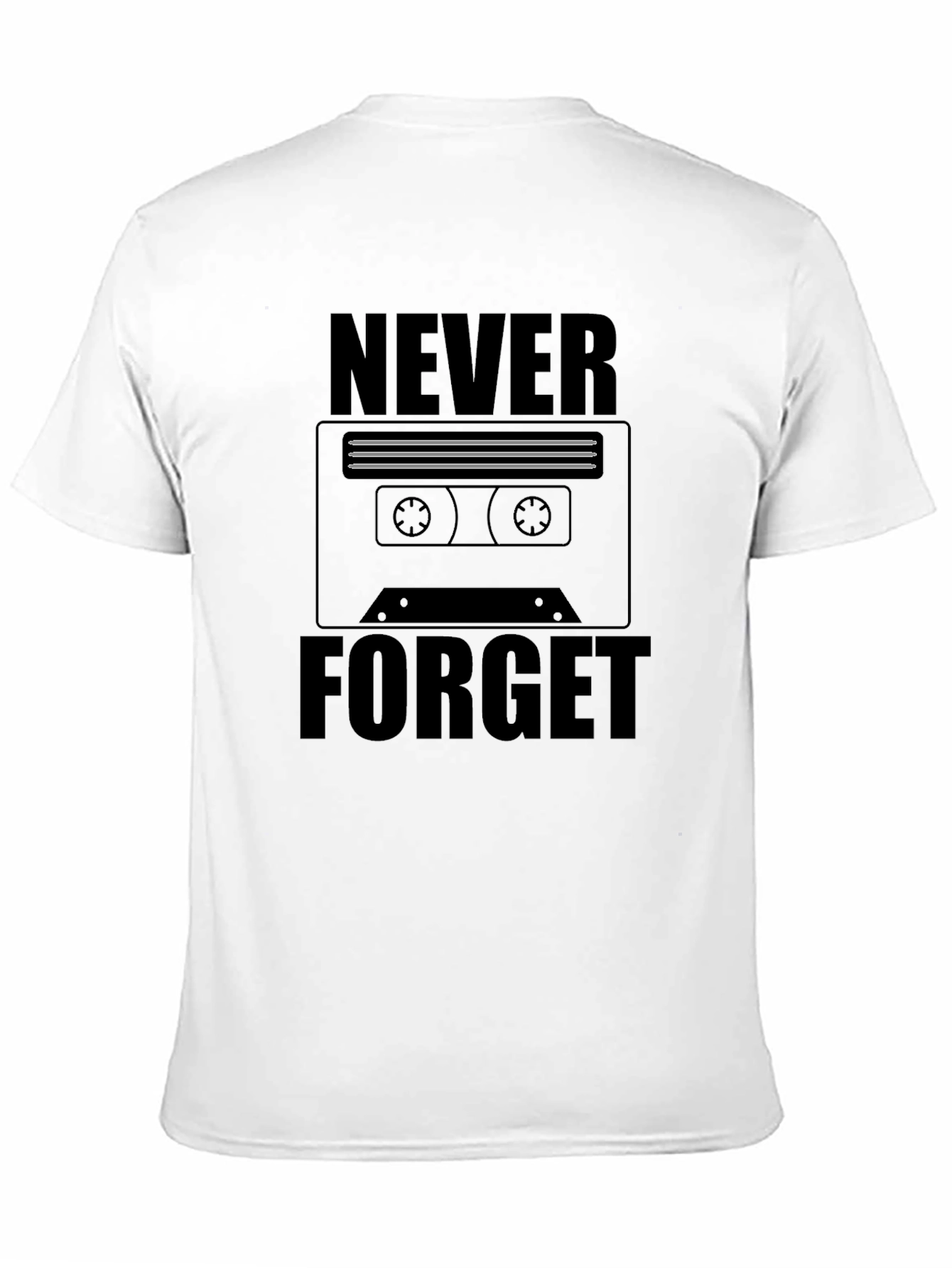 Retro Cassette Tape T-Shirt - Never Forget