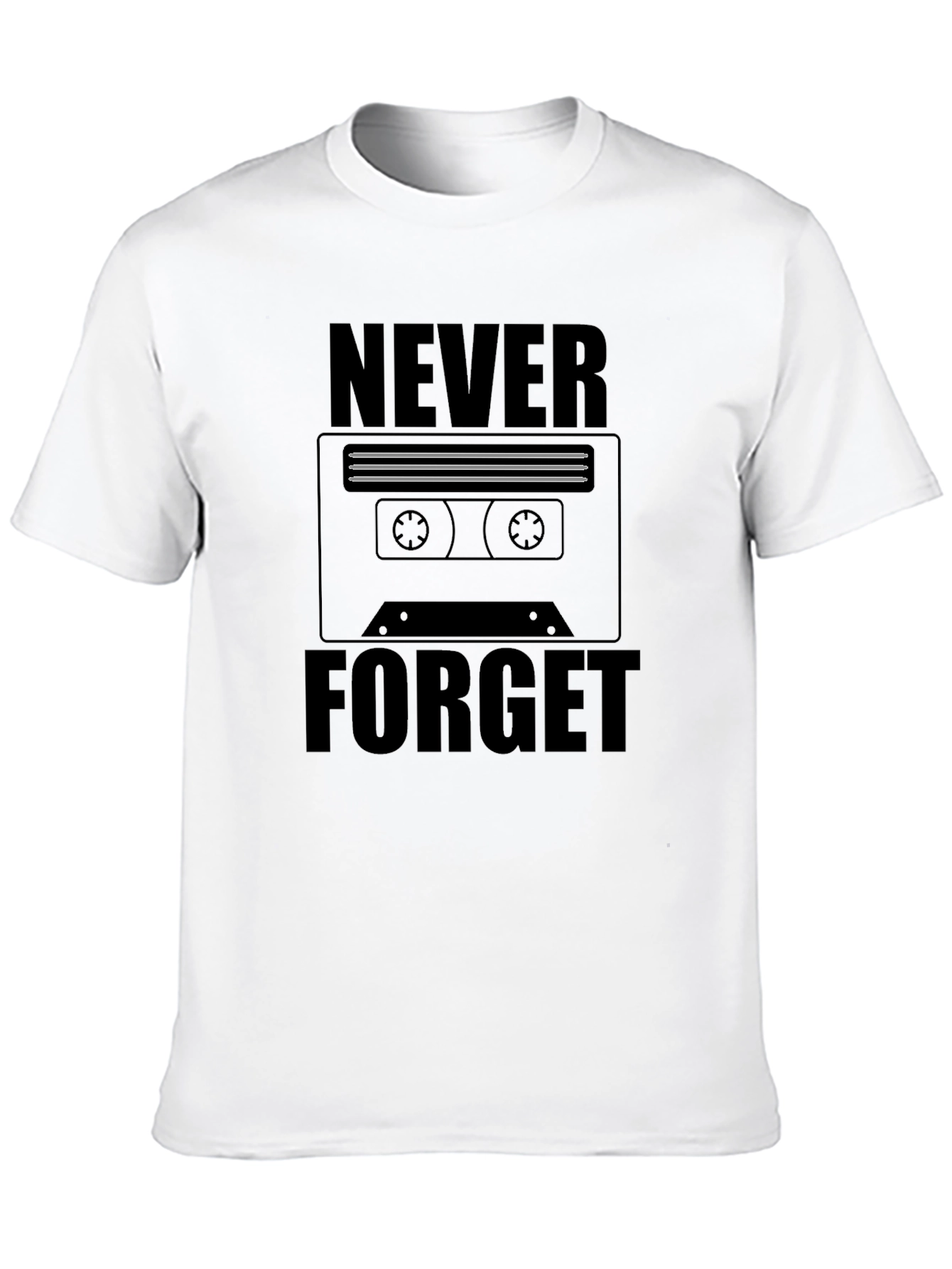 Retro Cassette Tape T-Shirt - Never Forget