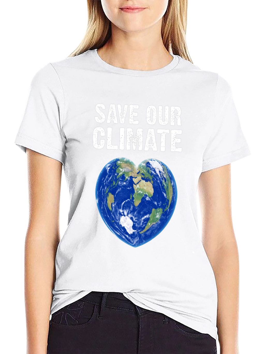 Save Our Climate T-Shirt Earth Heart
