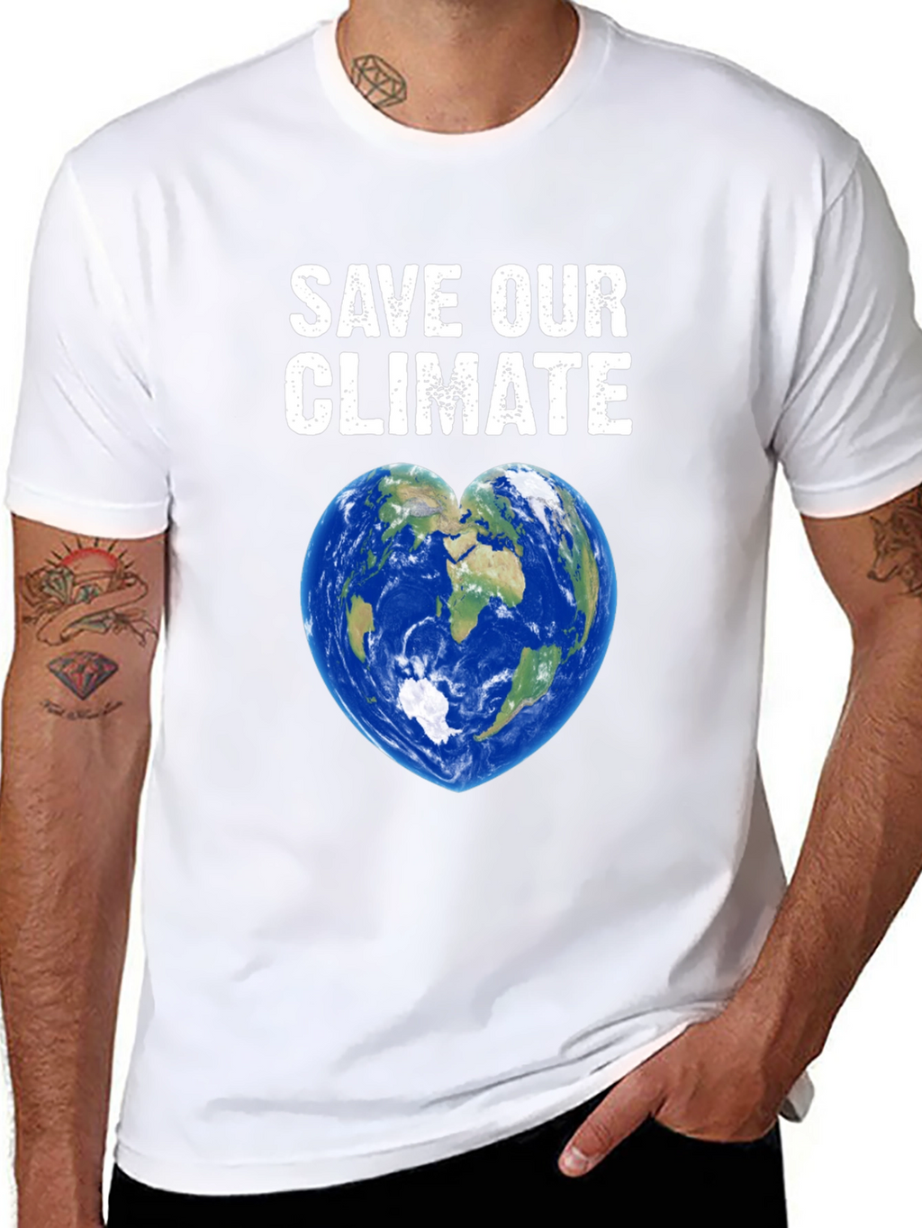 Save Our Climate T-Shirt Earth Heart