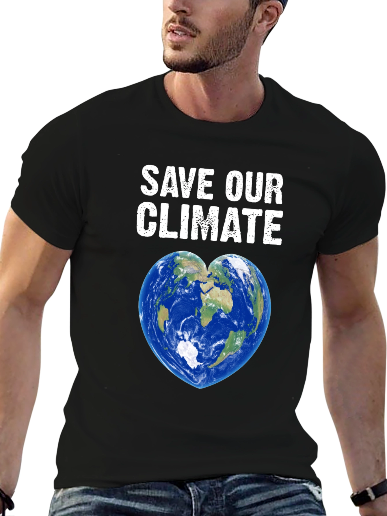 Save Our Climate T-Shirt Earth Heart