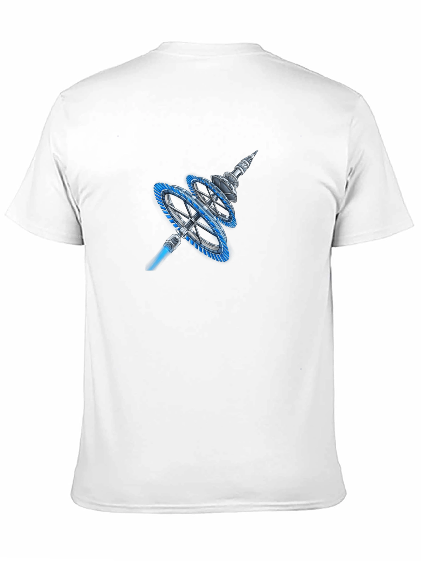 Sci-Fi Space Station Graphic T-Shirt
