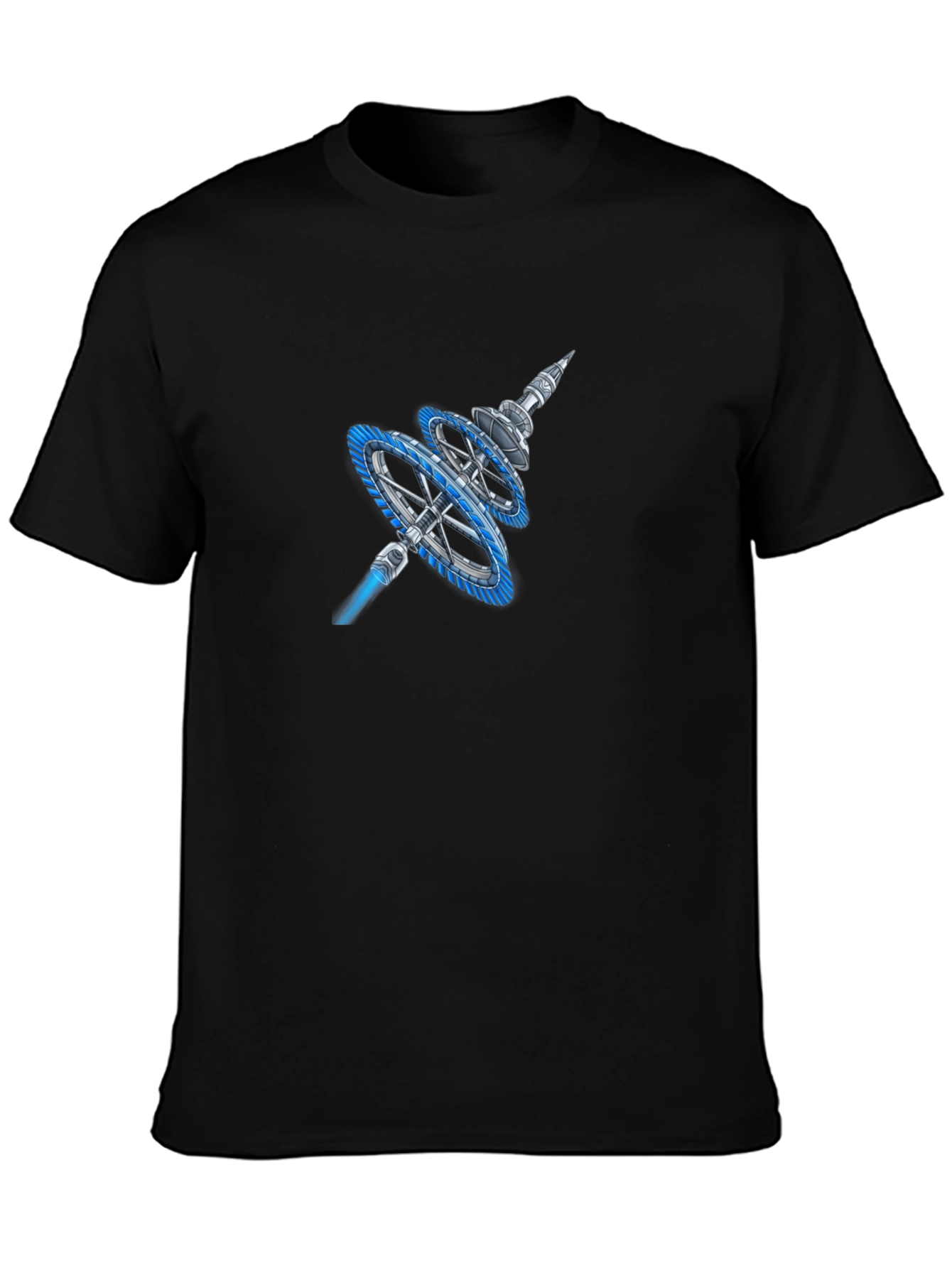 Sci-Fi Space Station Graphic T-Shirt