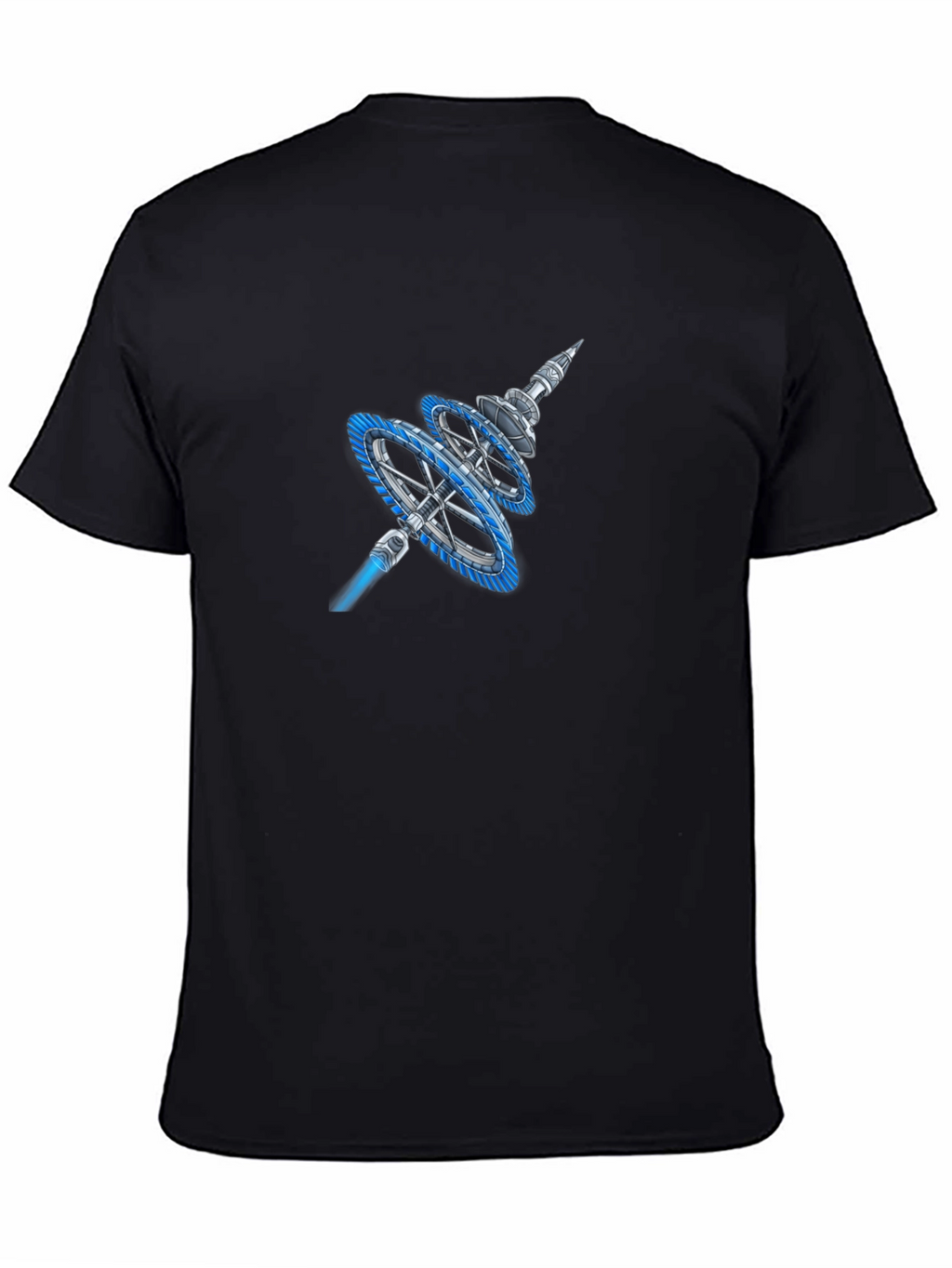 Sci-Fi Space Station Graphic T-Shirt
