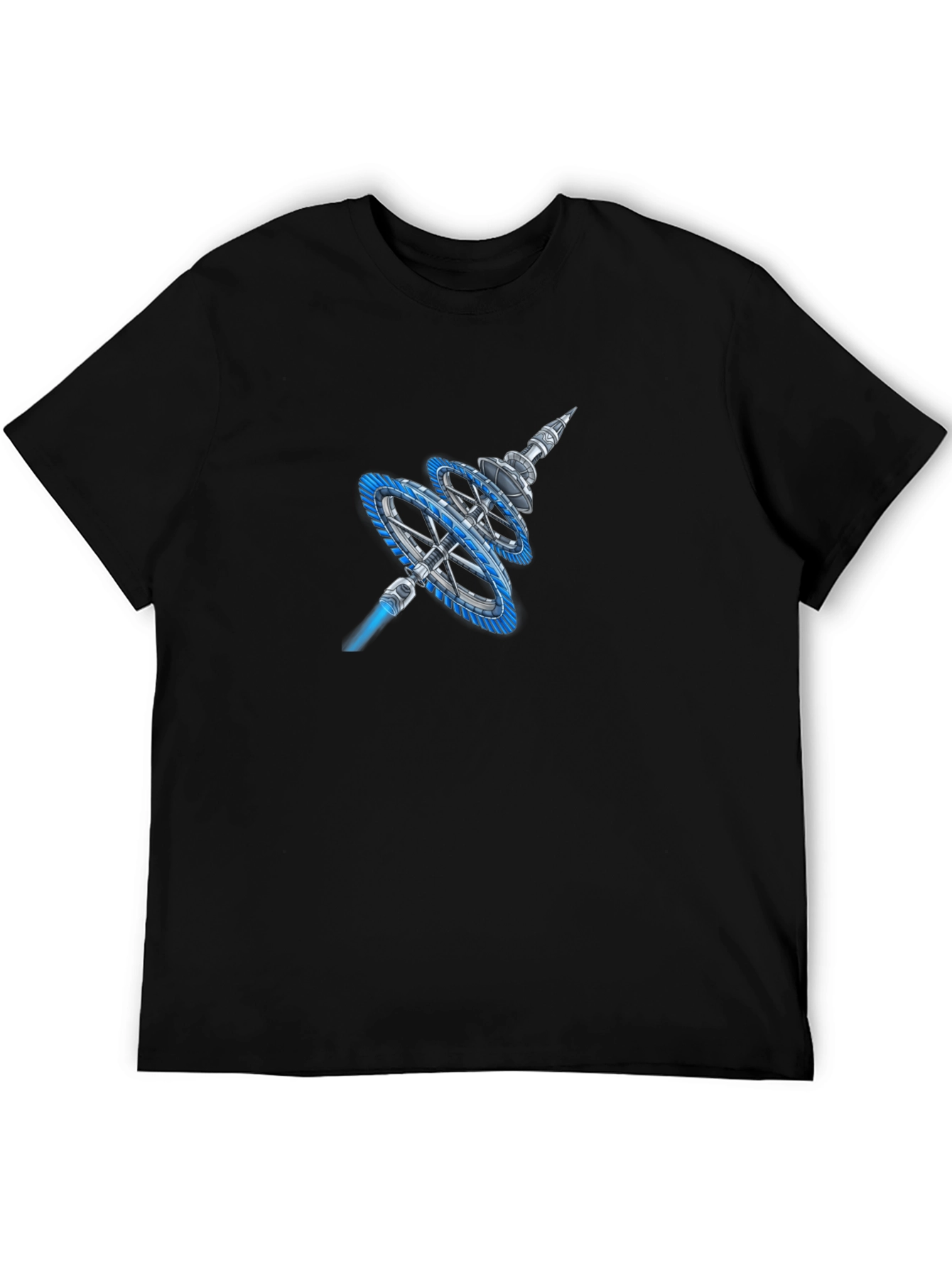 Sci-Fi Space Station Graphic T-Shirt