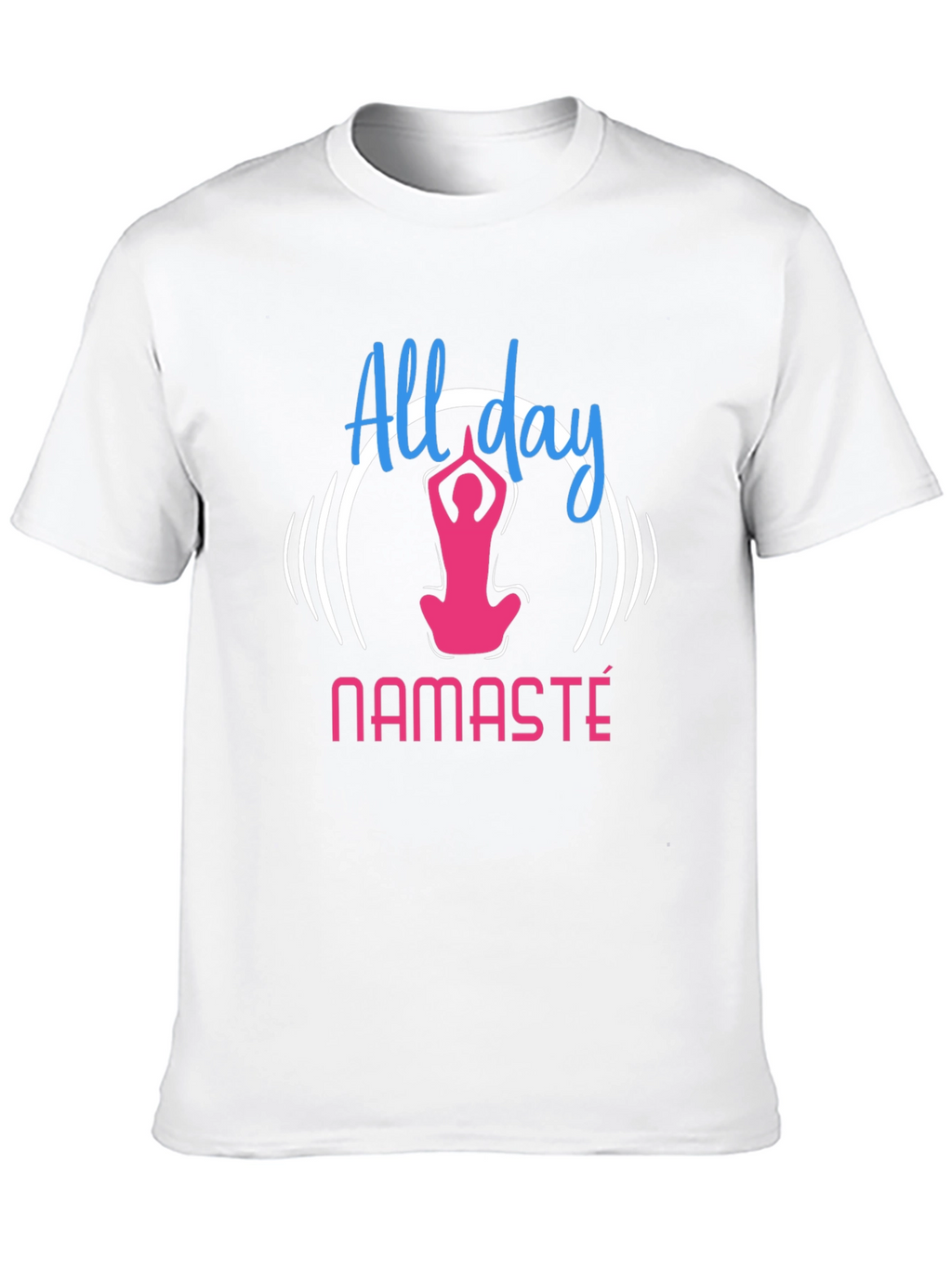 All Day Namaste Black T-Shirt