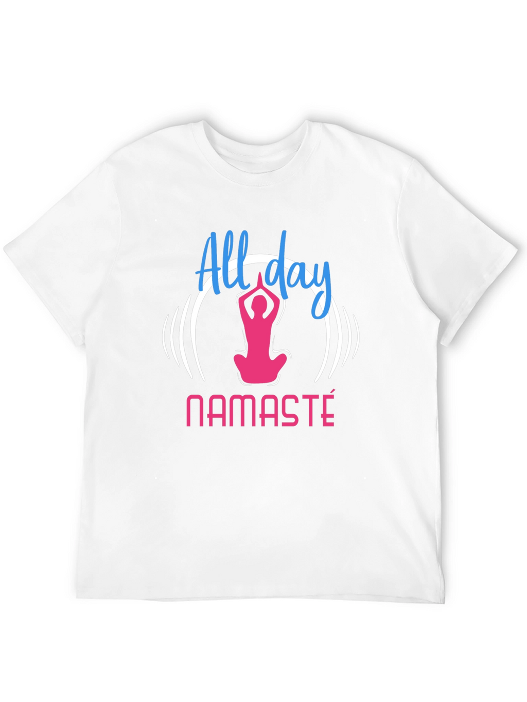 All Day Namaste Black T-Shirt