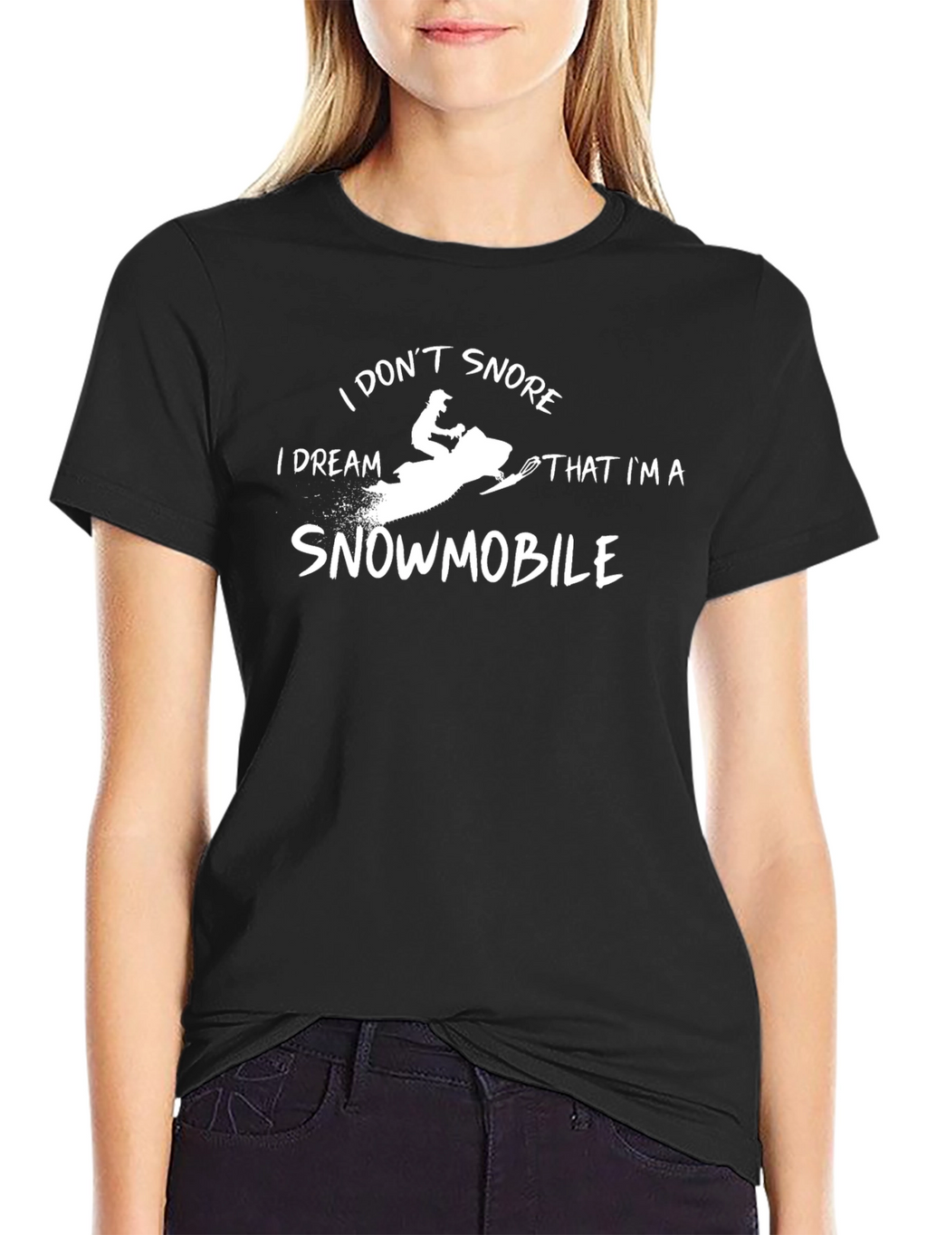 I Dream Im A Snowmobile Graphic Tee