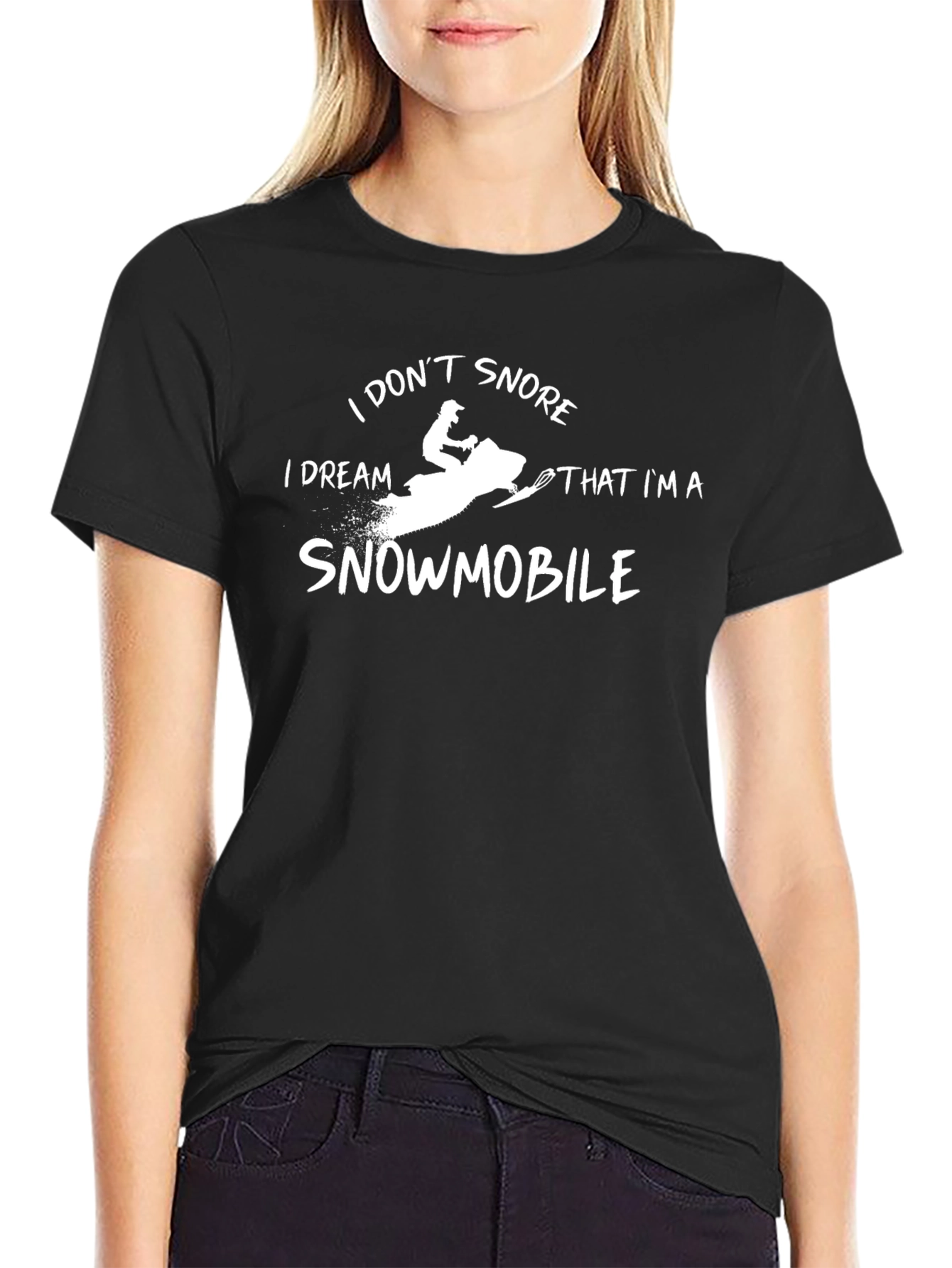 I Dream Im A Snowmobile Graphic Tee