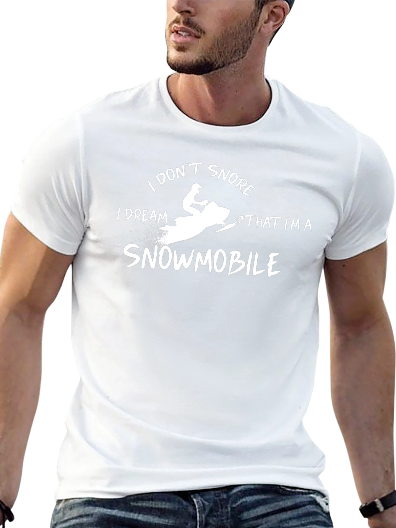 I Dream Im A Snowmobile Graphic Tee