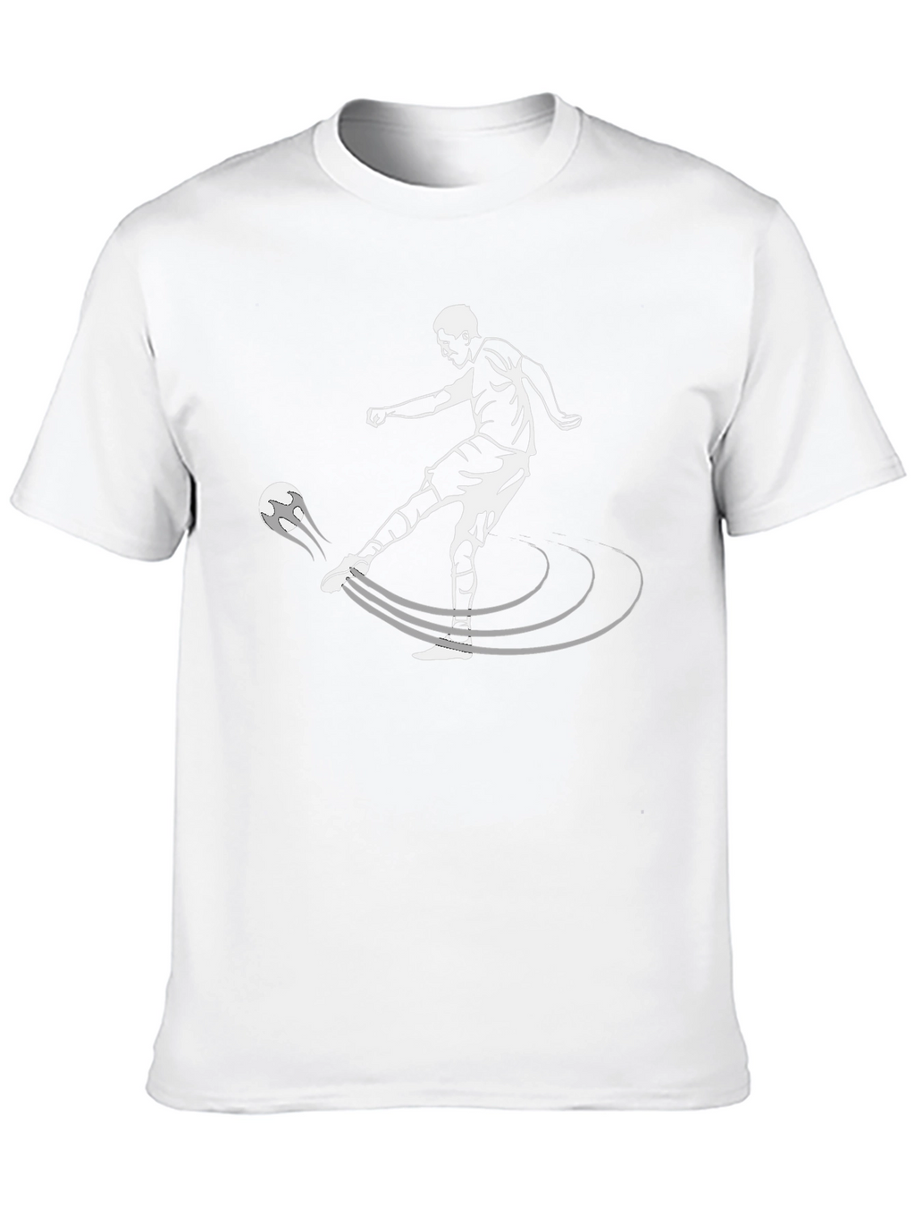 Soccer Kick Graphic T-Shirt - Black