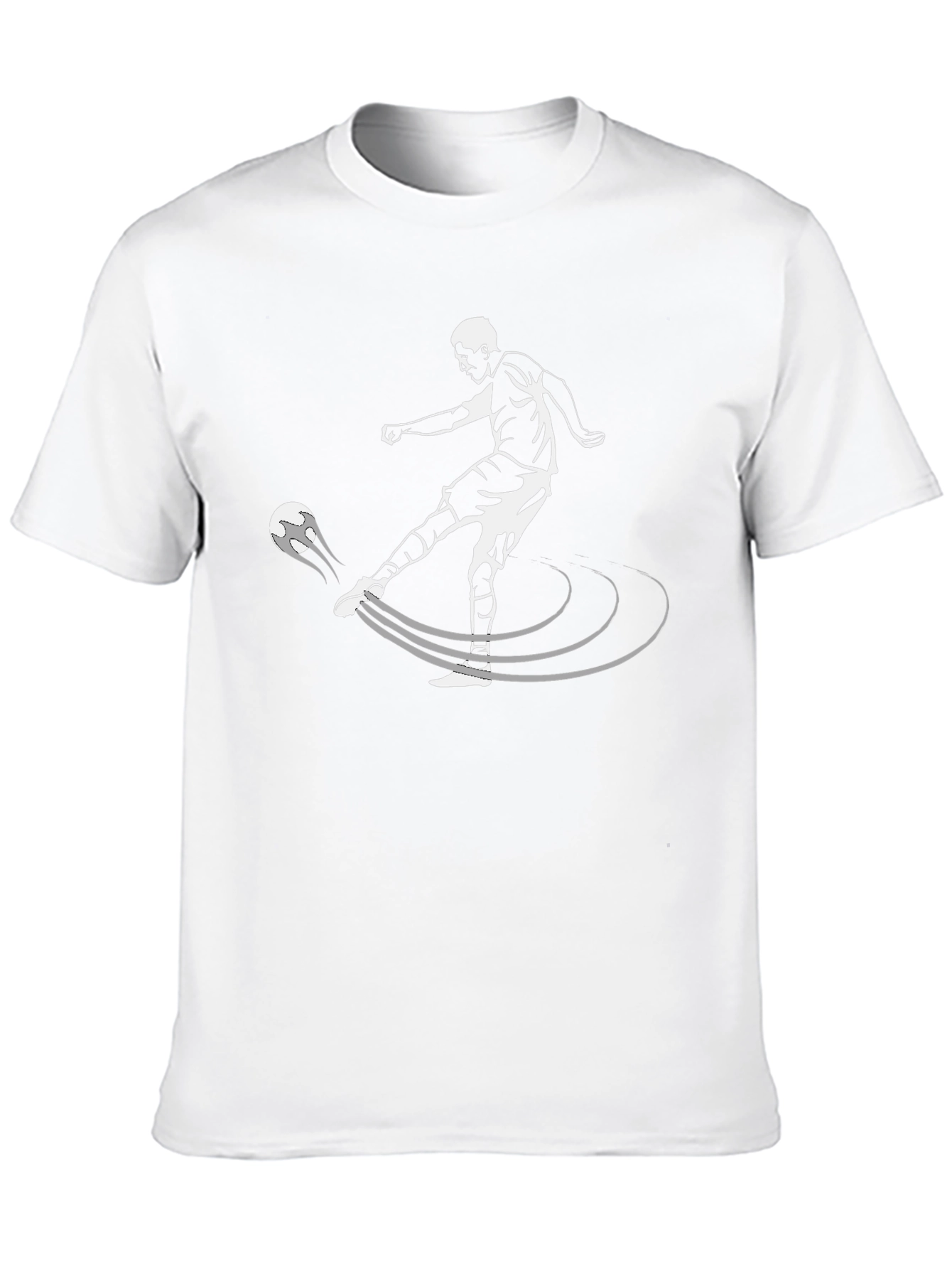 Soccer Kick Graphic T-Shirt - Black
