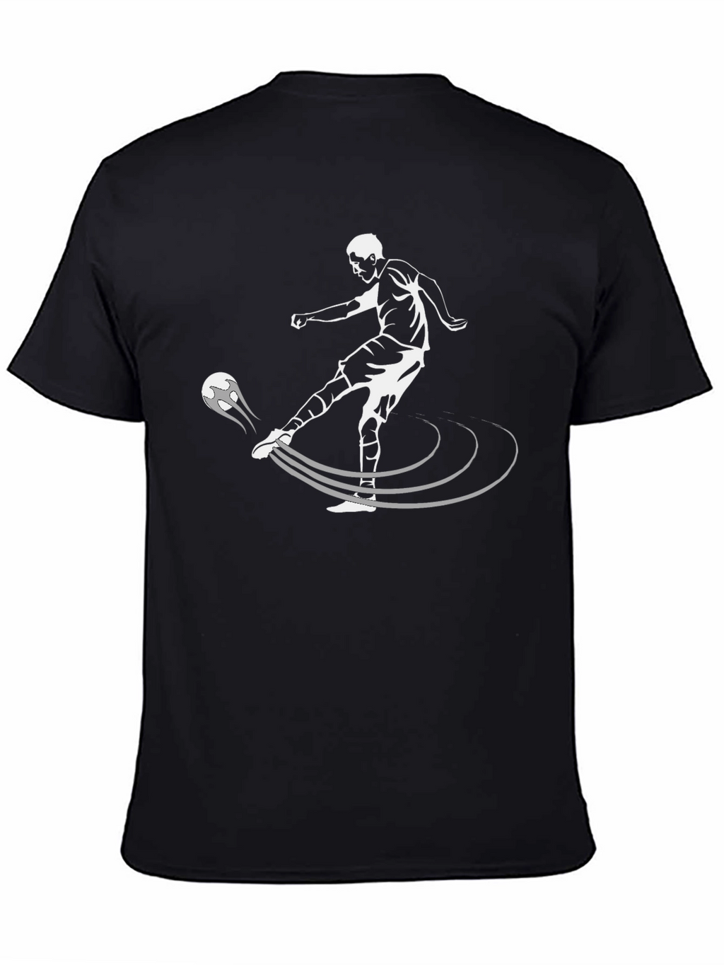 Soccer Kick Graphic T-Shirt - Black