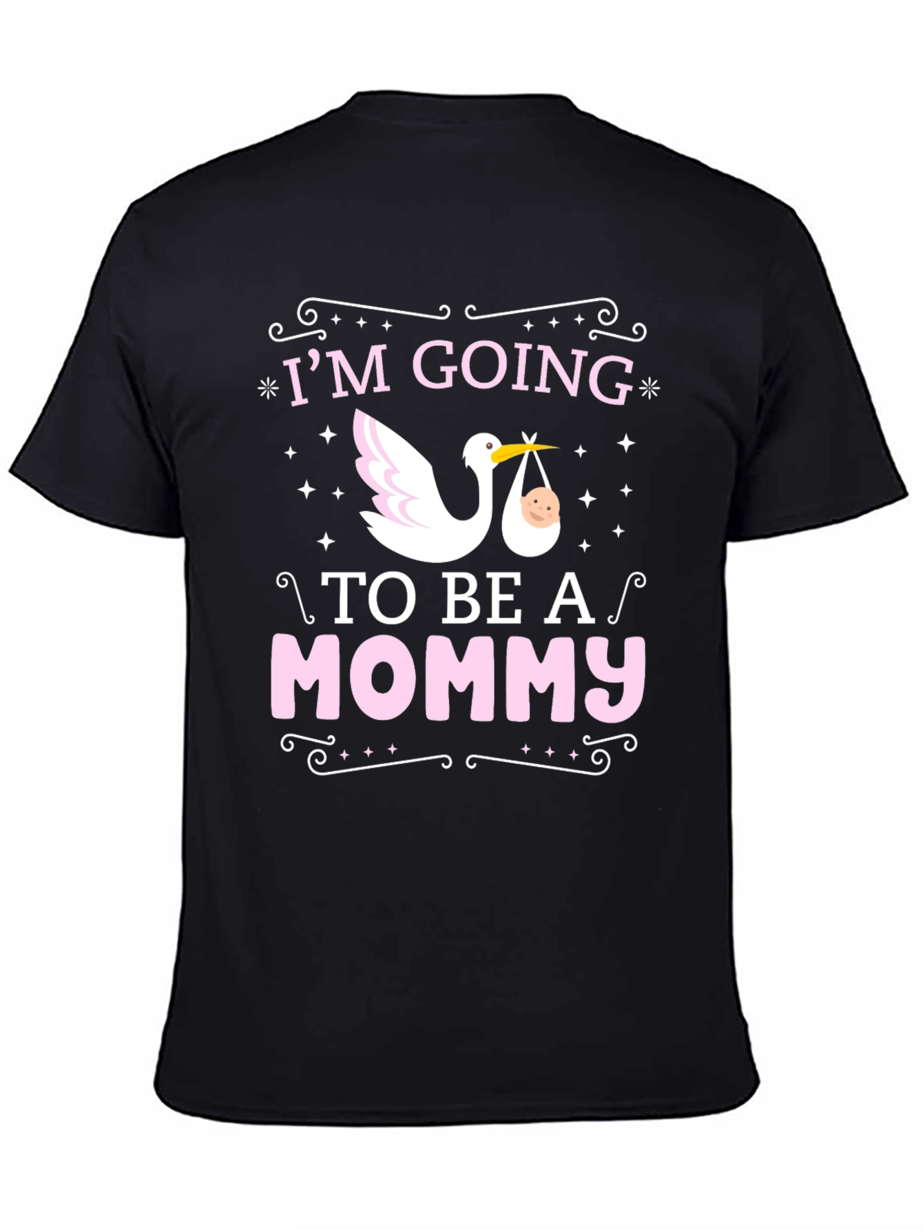 Mommy to Be Stork Graphic Tee
