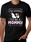 Mommy to Be Stork Graphic Tee