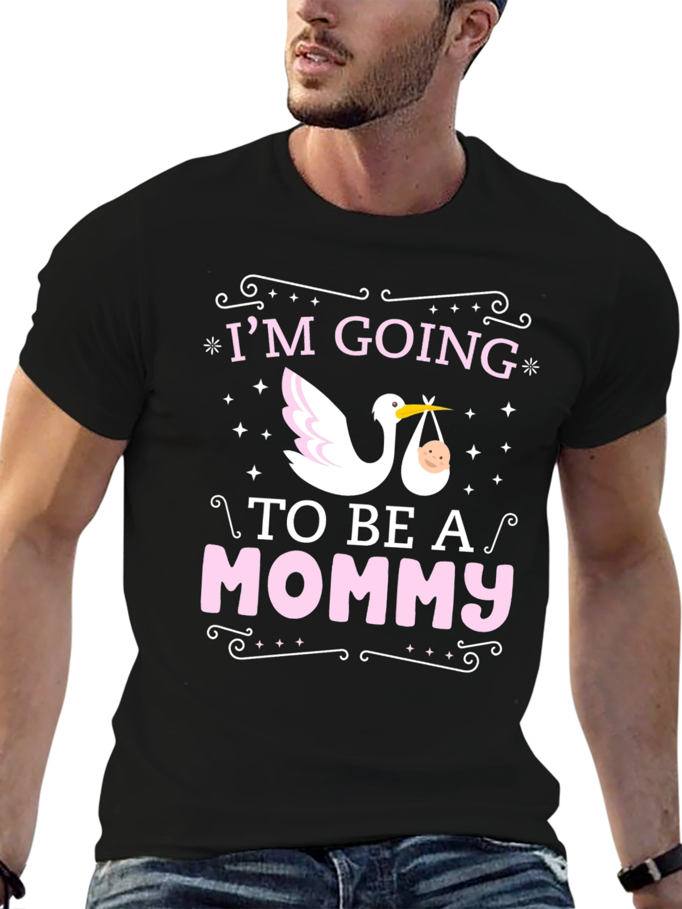 Mommy to Be Stork Graphic Tee
