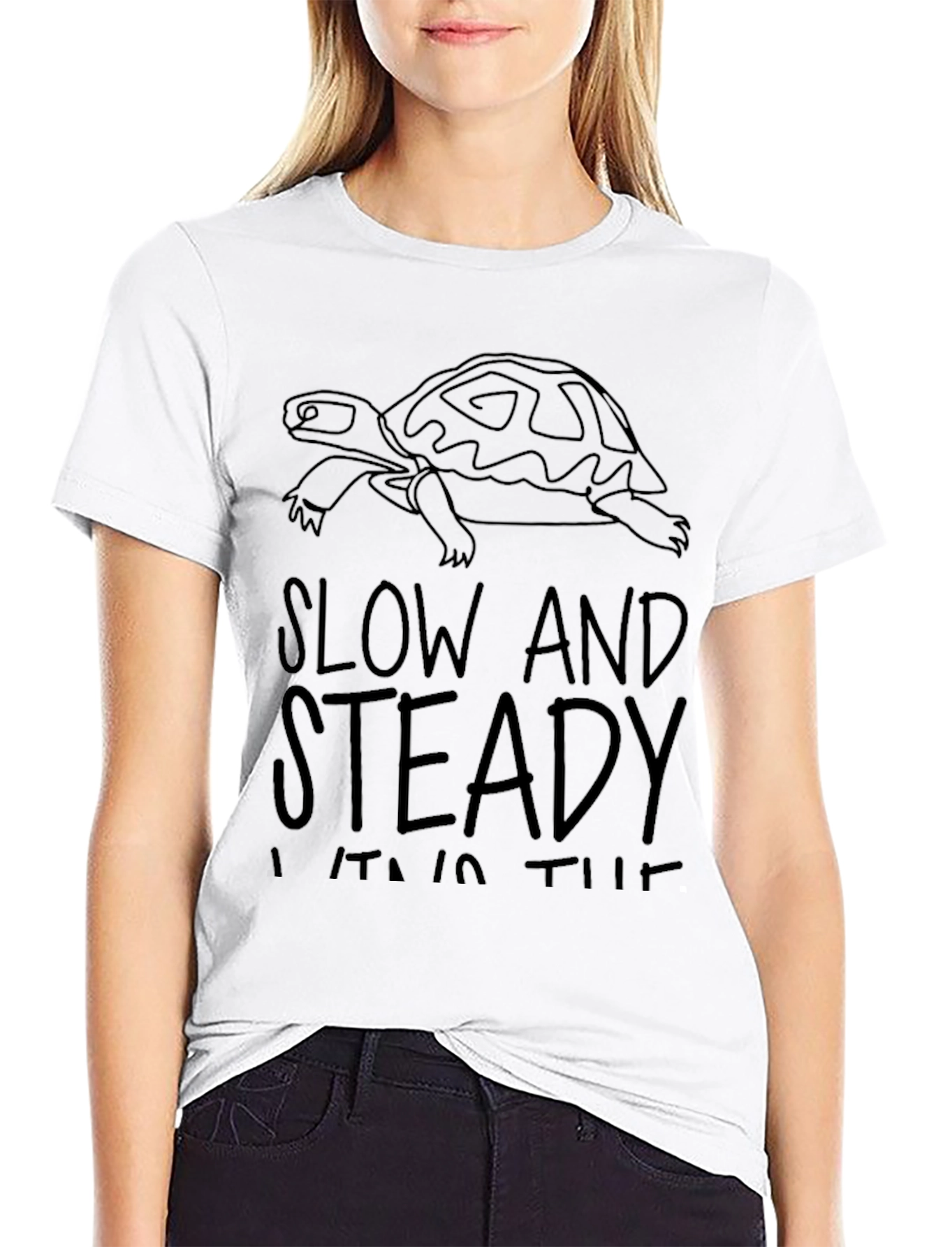 Slow and Steady T-Shirt Turtle Graphic