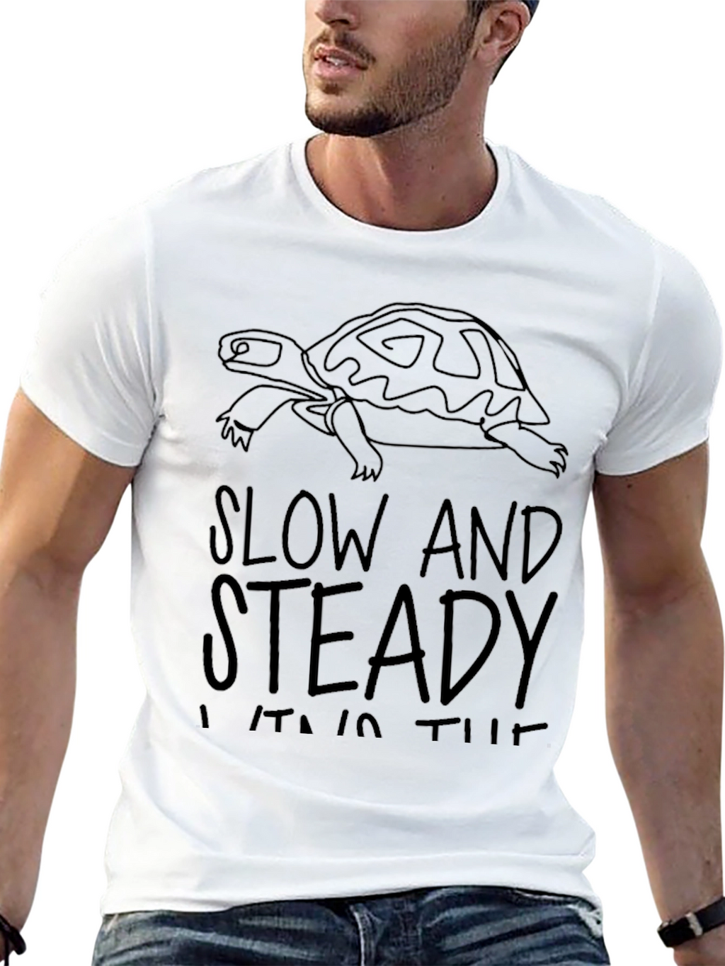 Slow and Steady T-Shirt Turtle Graphic