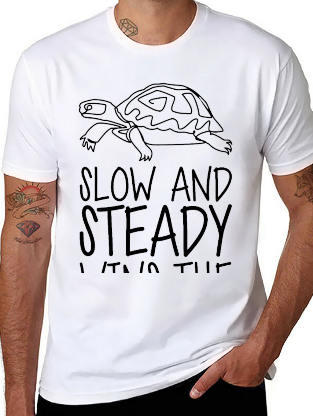Slow and Steady T-Shirt Turtle Graphic