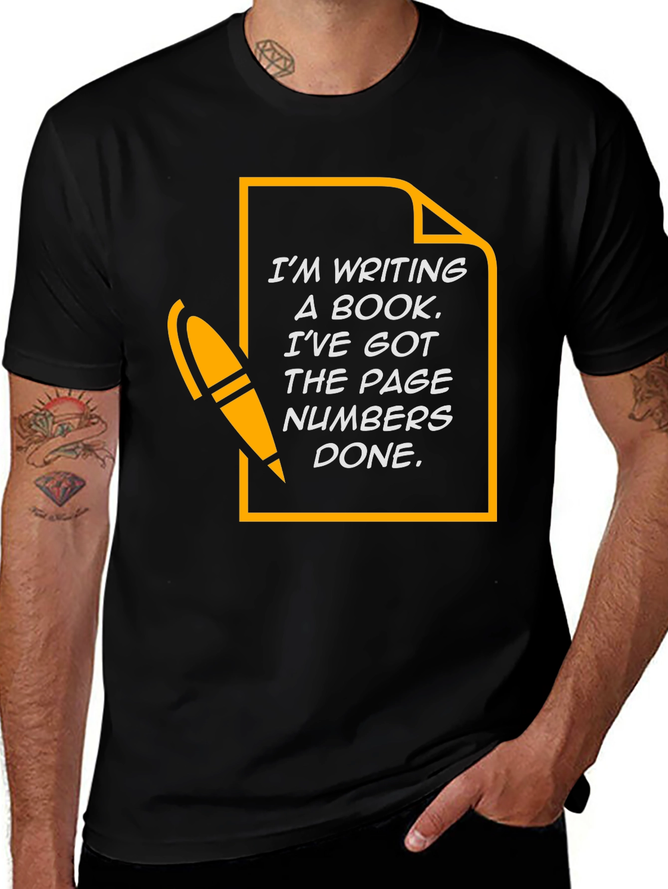 Funny Writer T-Shirt - Im Writing a Book