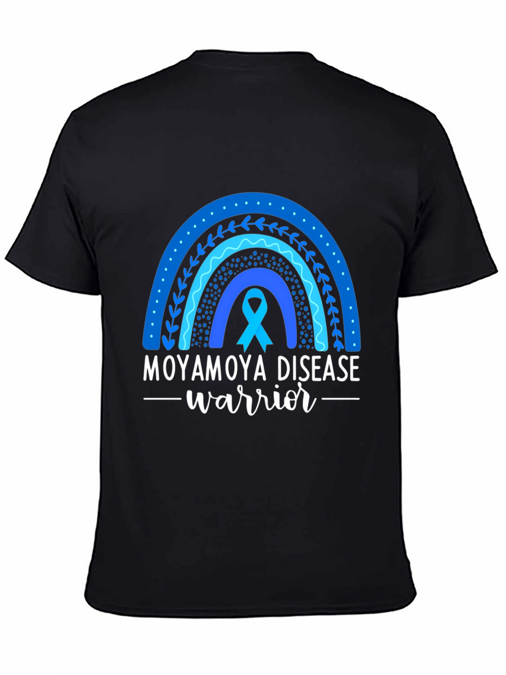 Moyamoya Disease Warrior Ribbon Rainbow T-Shirt
