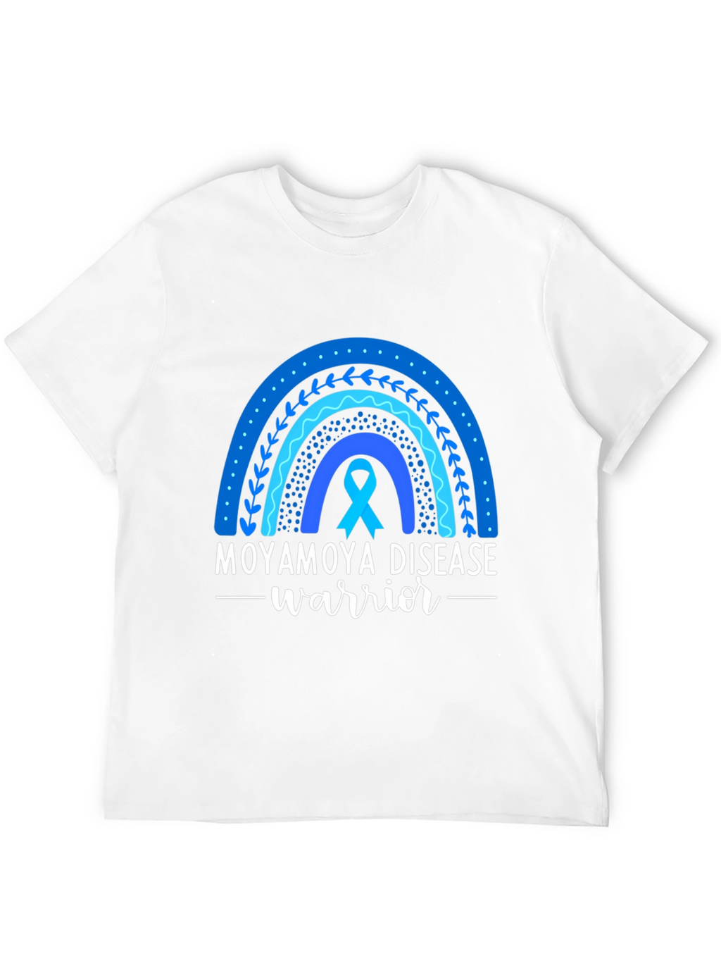 Moyamoya Disease Warrior Ribbon Rainbow T-Shirt