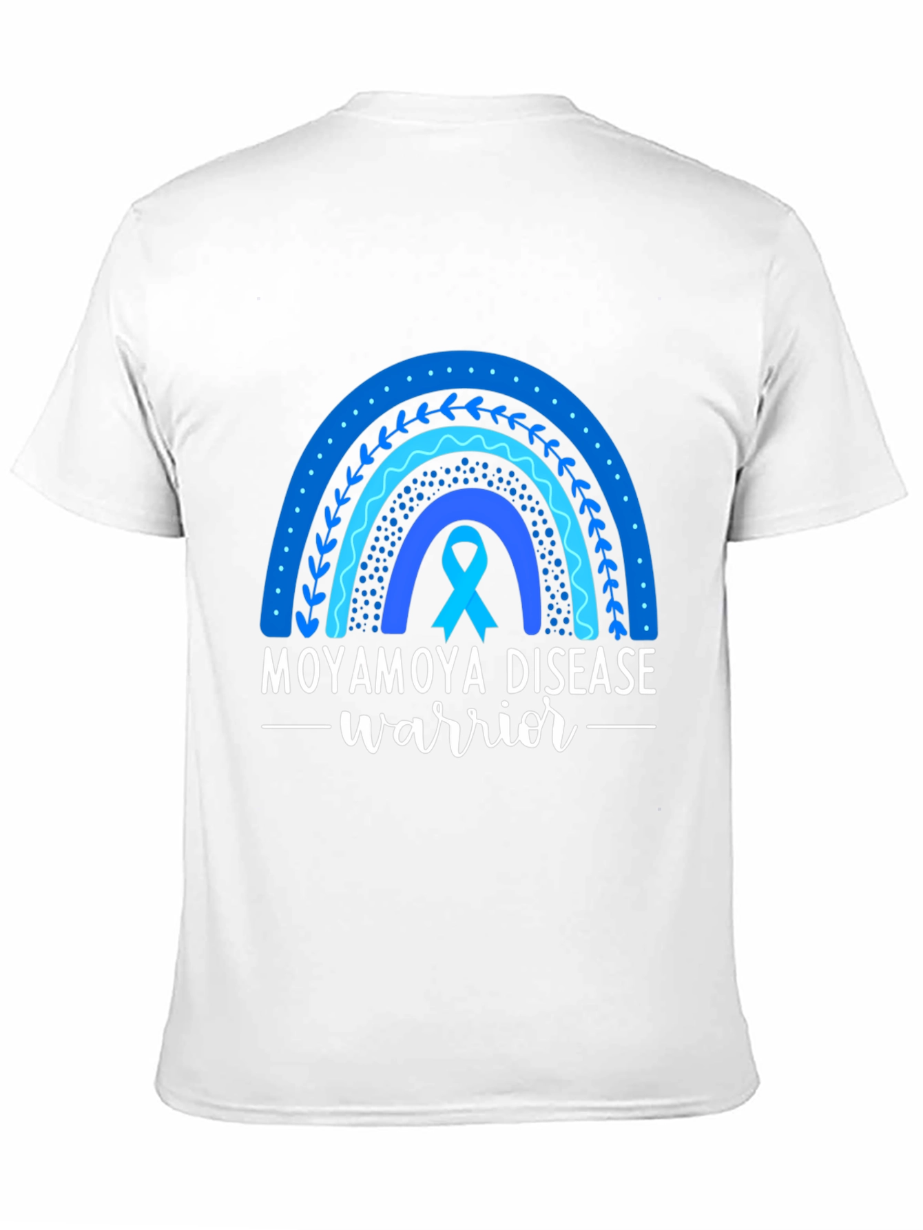 Moyamoya Disease Warrior Ribbon Rainbow T-Shirt