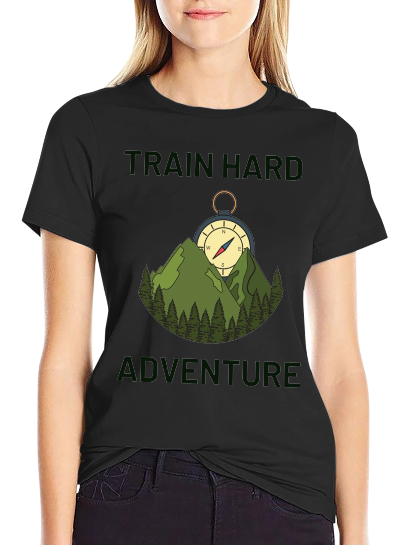 Train Hard Adventure Compass T-Shirt