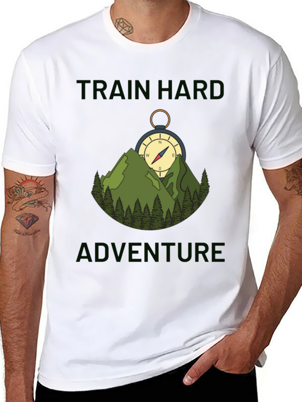 Train Hard Adventure Compass T-Shirt