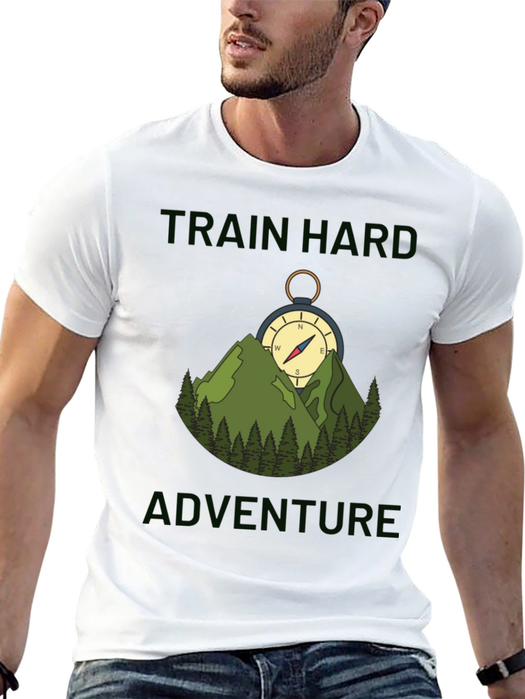 Train Hard Adventure Compass T-Shirt