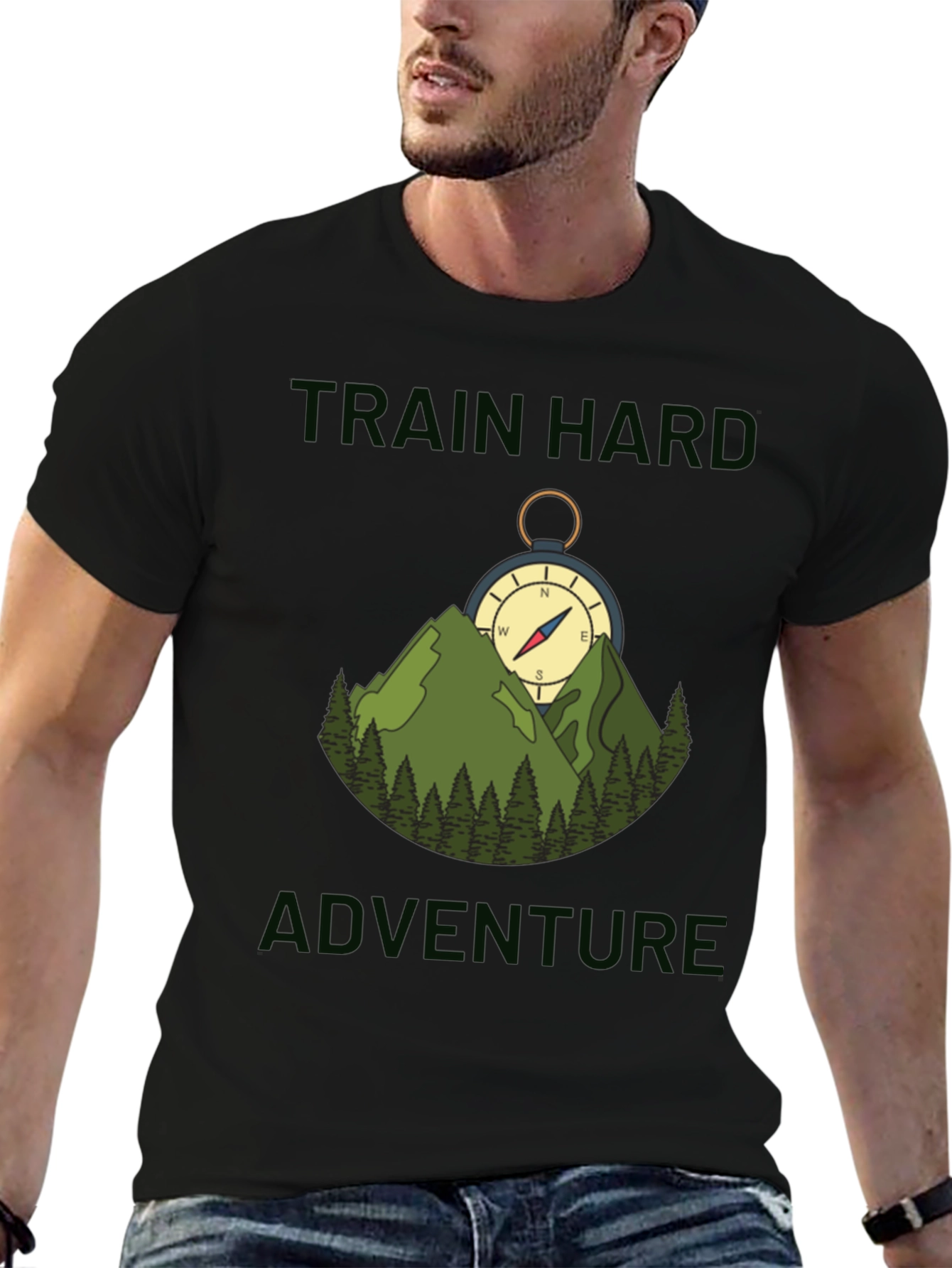 Train Hard Adventure Compass T-Shirt