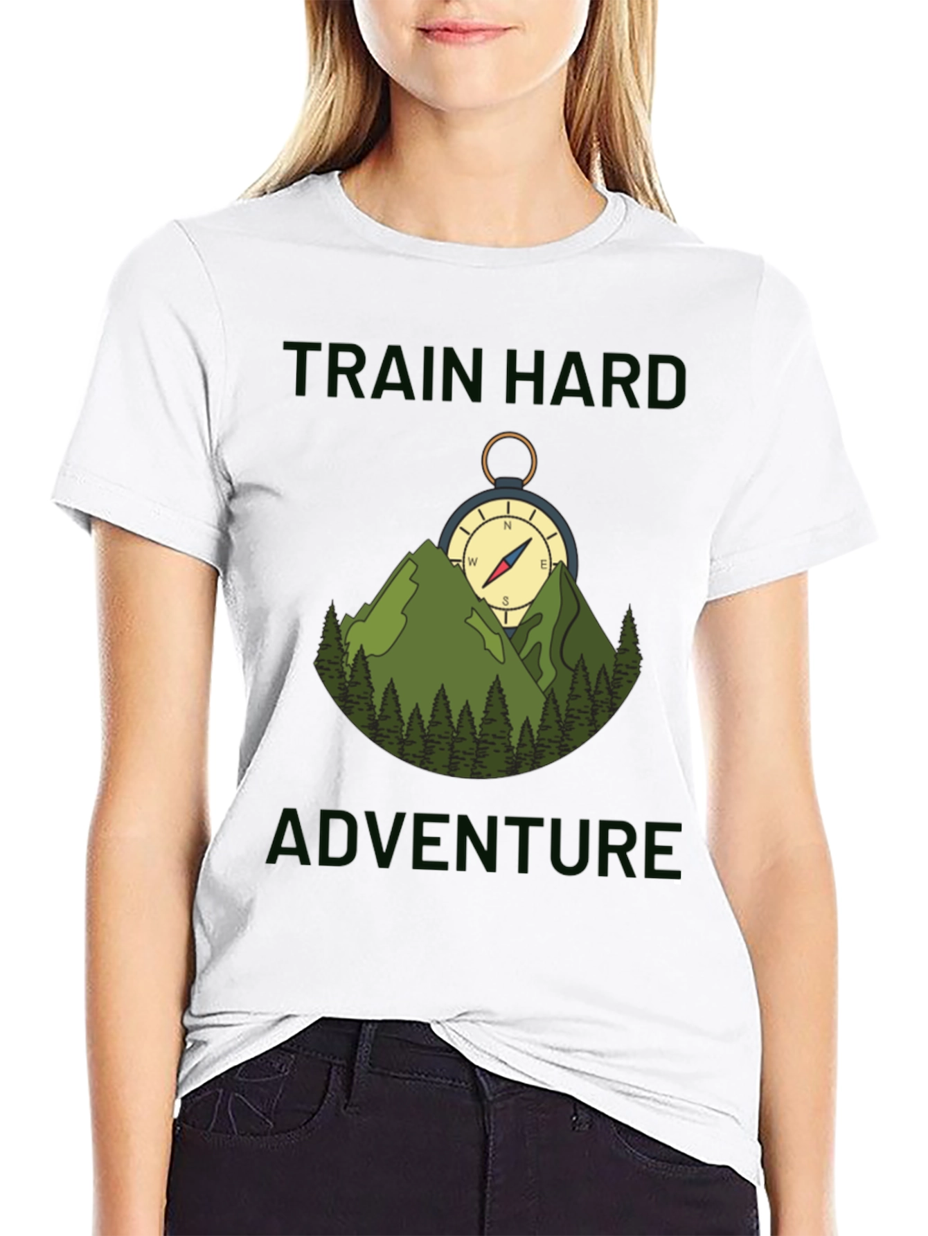 Train Hard Adventure Compass T-Shirt