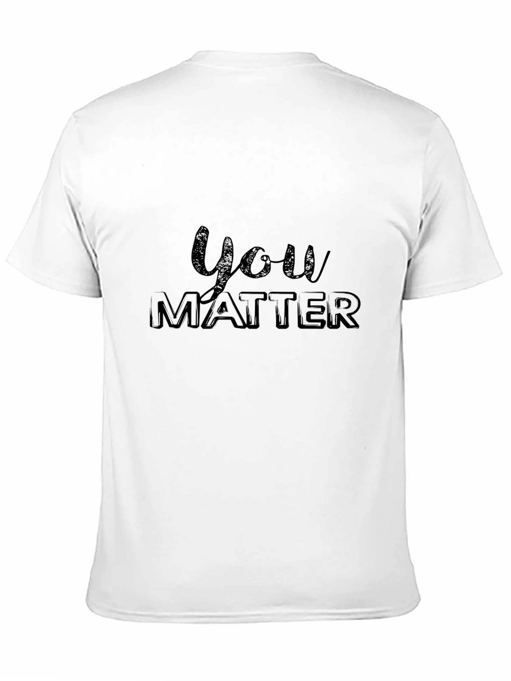 You Matter Graphic Tee - Soft Black Cotton T-Shirt