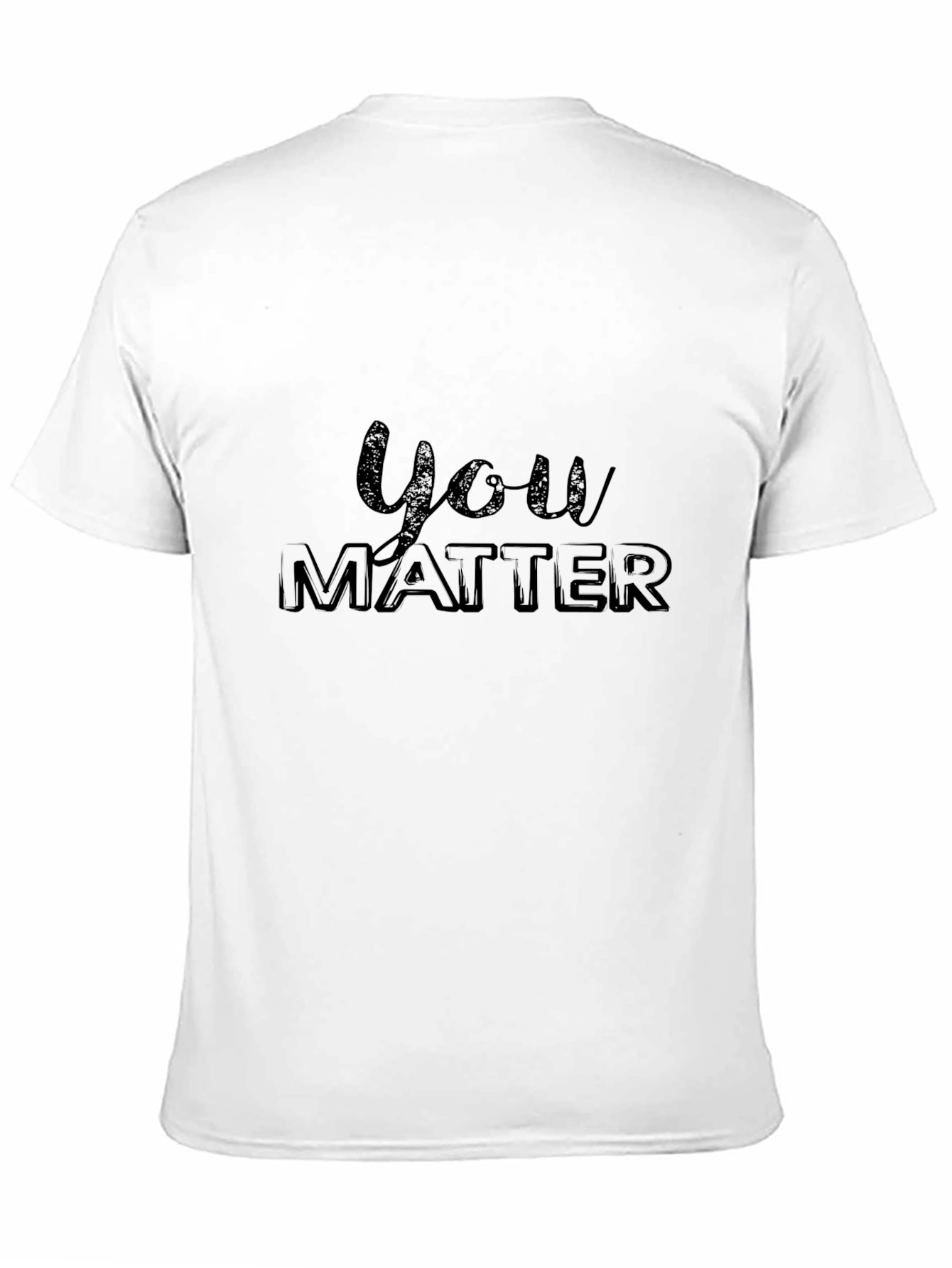 You Matter Graphic Tee - Soft Black Cotton T-Shirt