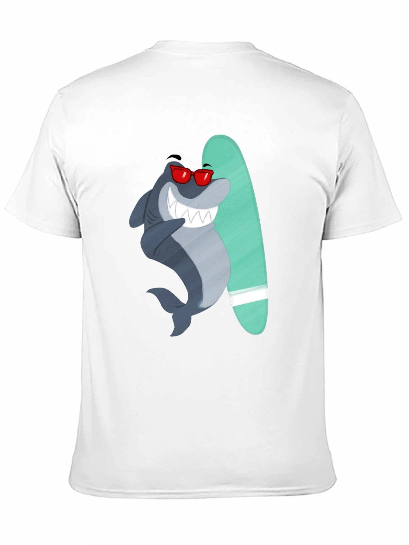 Surfing Shark Graphic Tee - Cool Summer Vibes