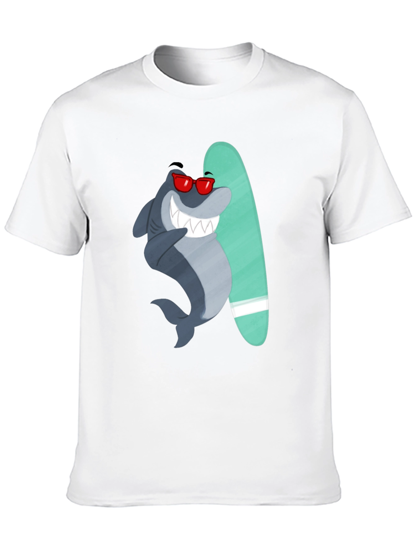Surfing Shark Graphic Tee - Cool Summer Vibes