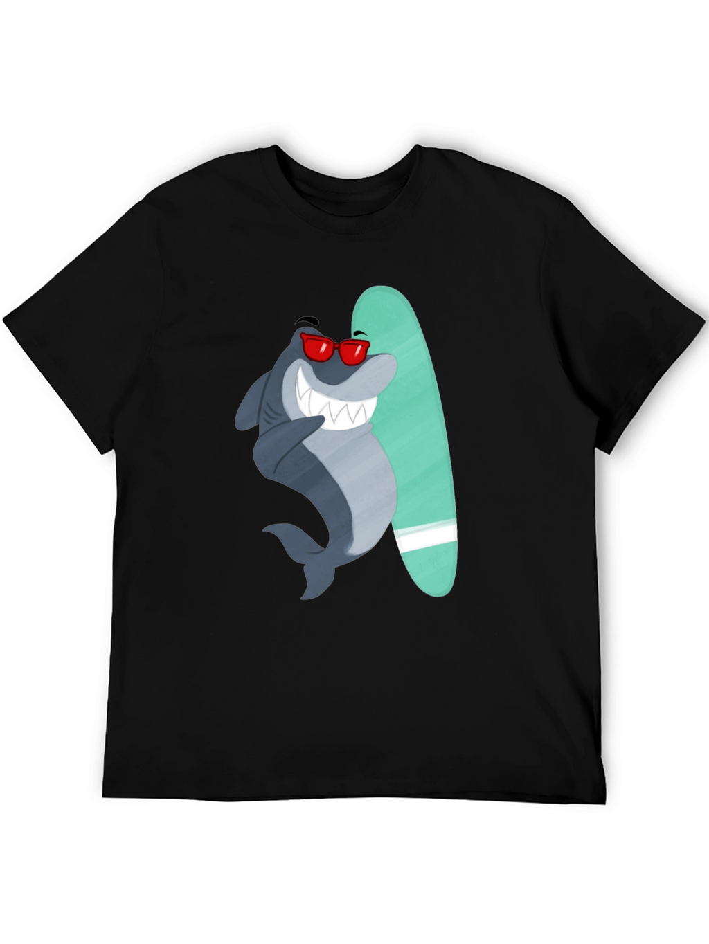 Surfing Shark Graphic Tee - Cool Summer Vibes