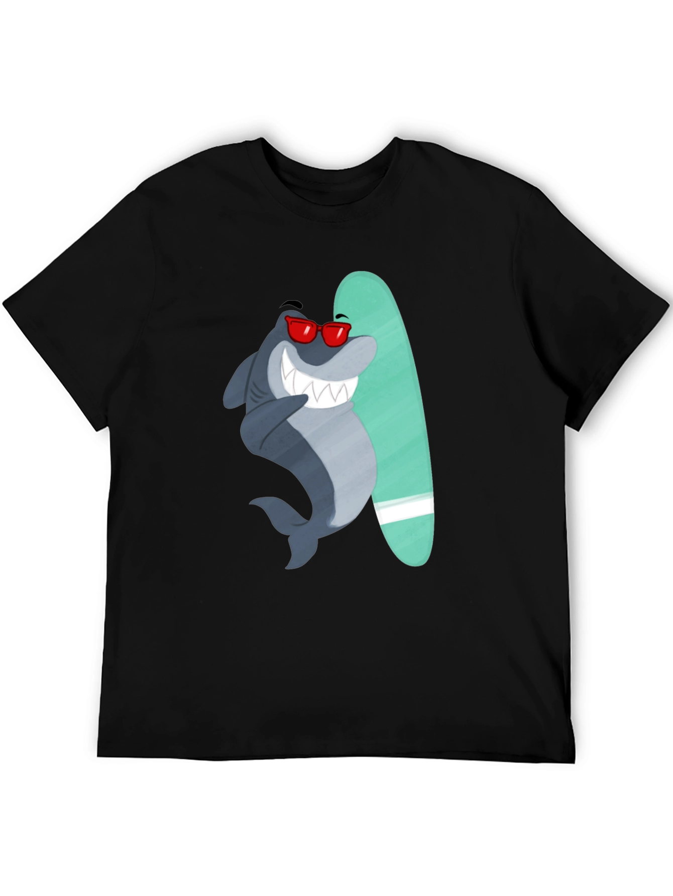 Surfing Shark Graphic Tee - Cool Summer Vibes