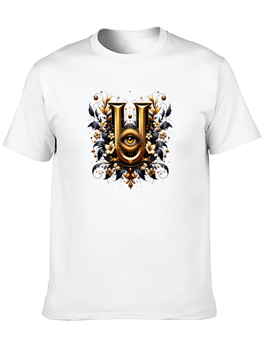 Illuminati U Graphic T-Shirt - Stylish Black Tee