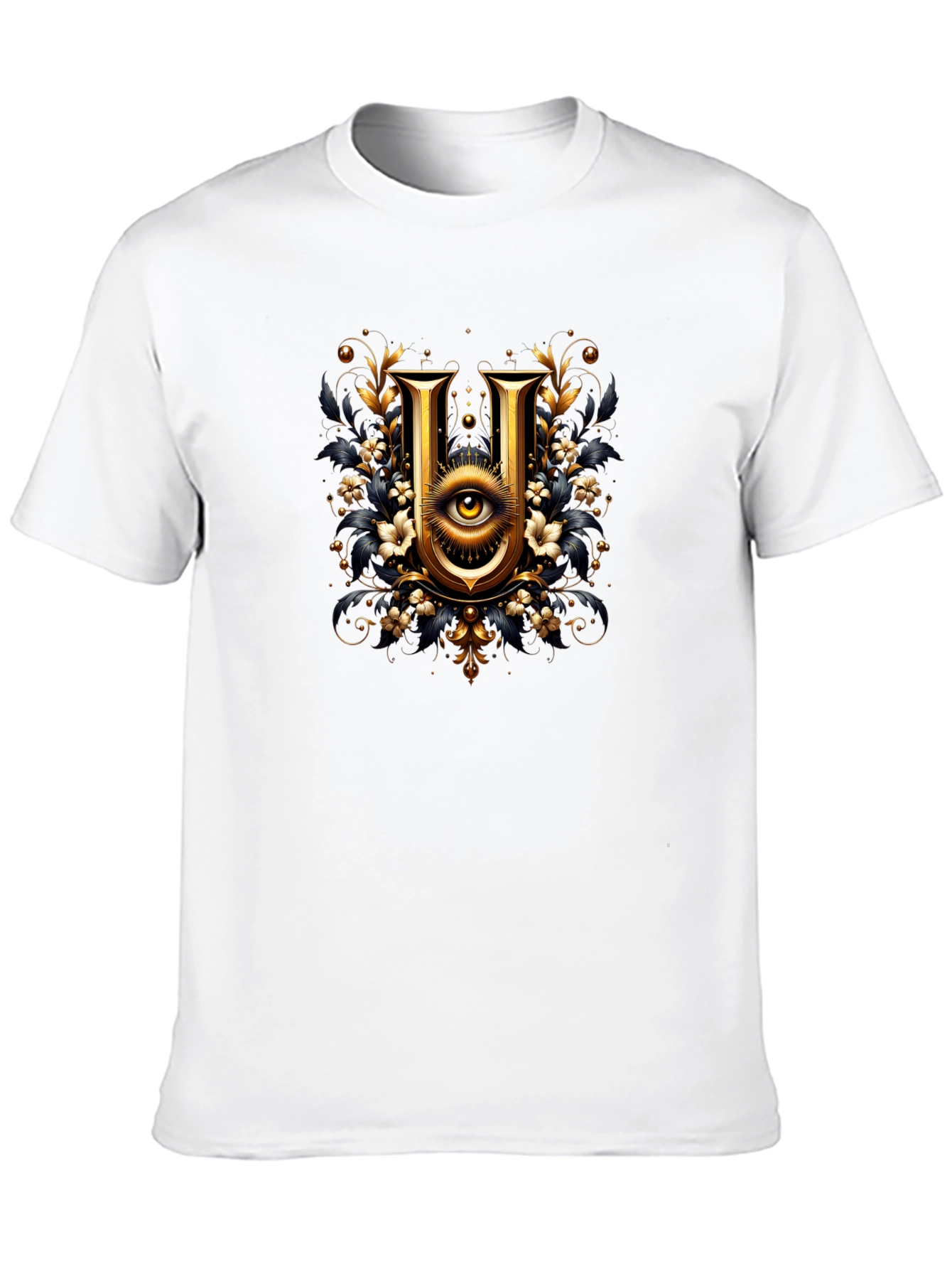 Illuminati U Graphic T-Shirt - Stylish Black Tee