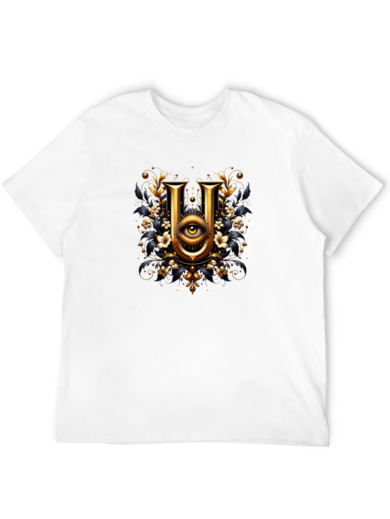 Illuminati U Graphic T-Shirt - Stylish Black Tee