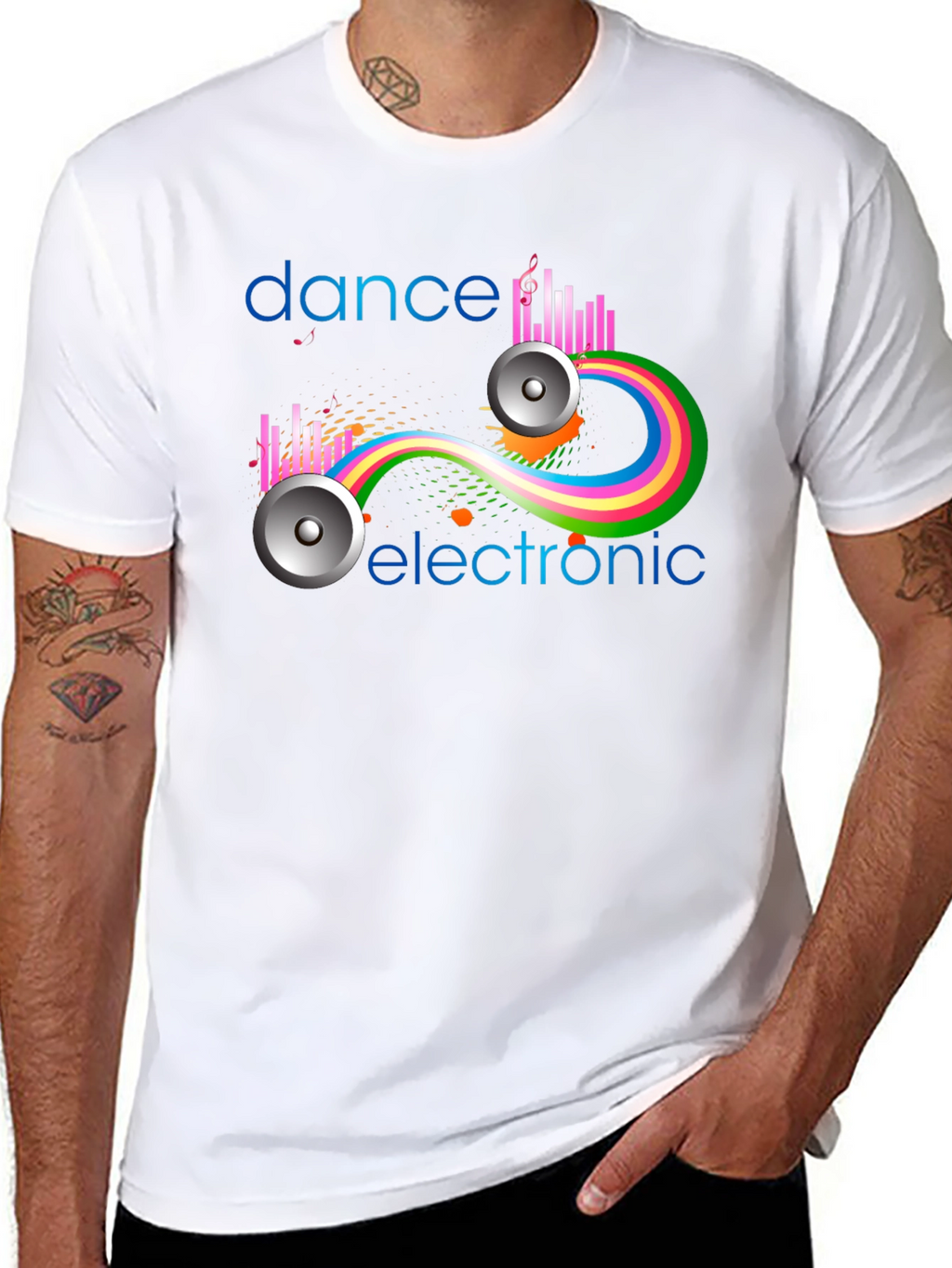 Dance Electronic Graphic Tee - Stylish Music Shirt