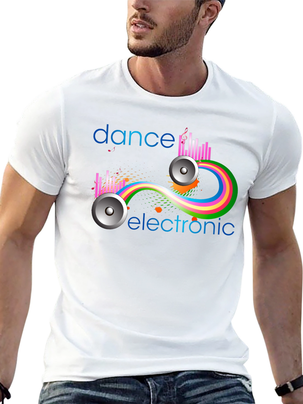Dance Electronic Graphic Tee - Stylish Music Shirt