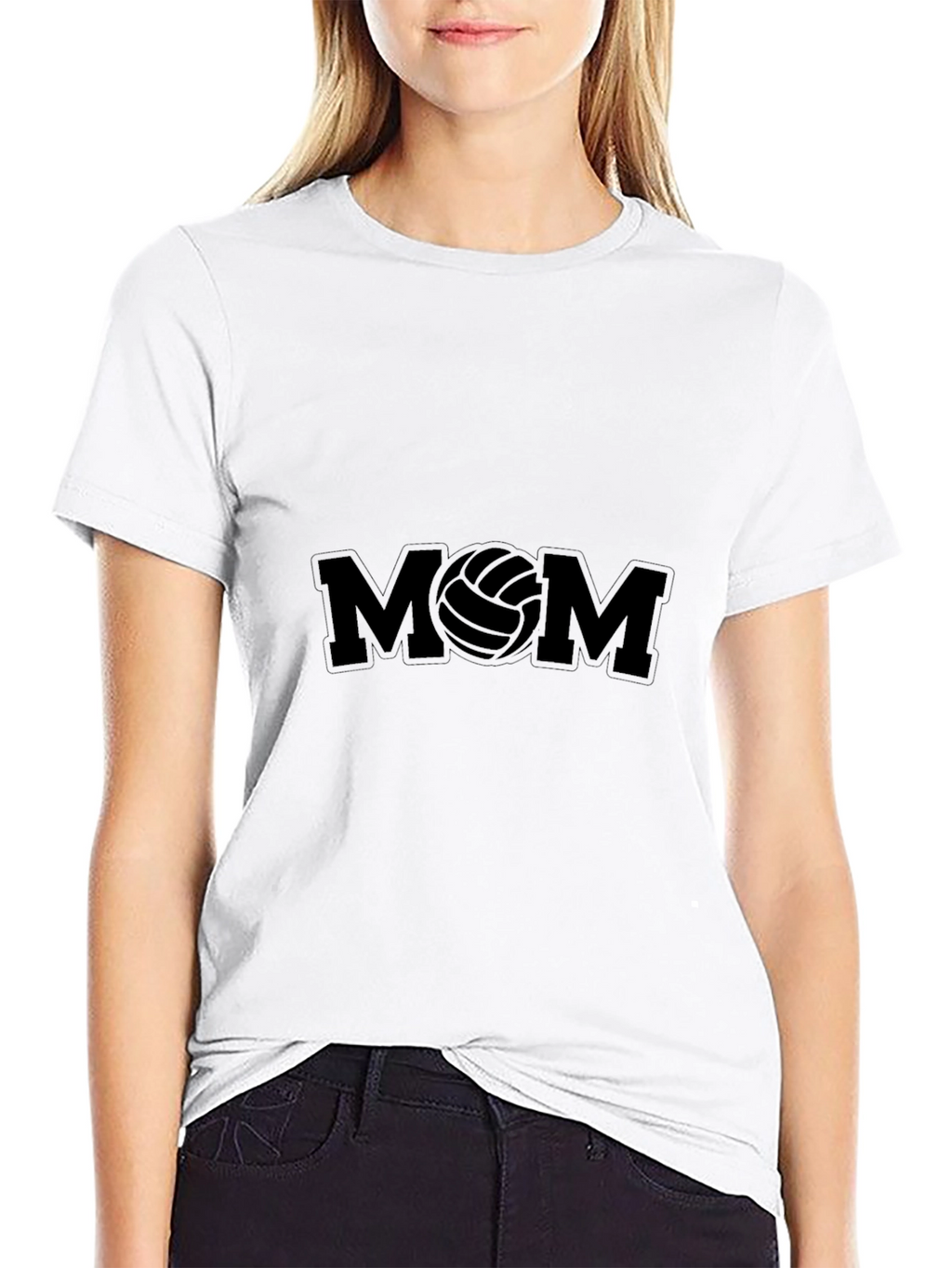 Volleyball Mom Black T-Shirt