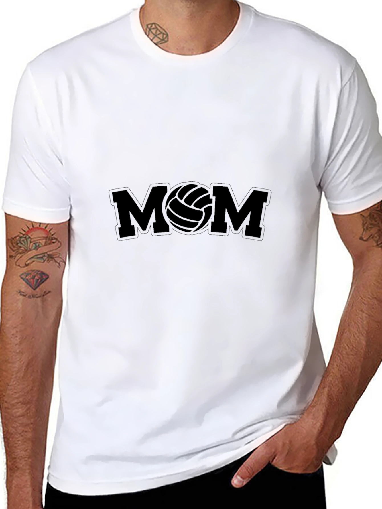Volleyball Mom Black T-Shirt