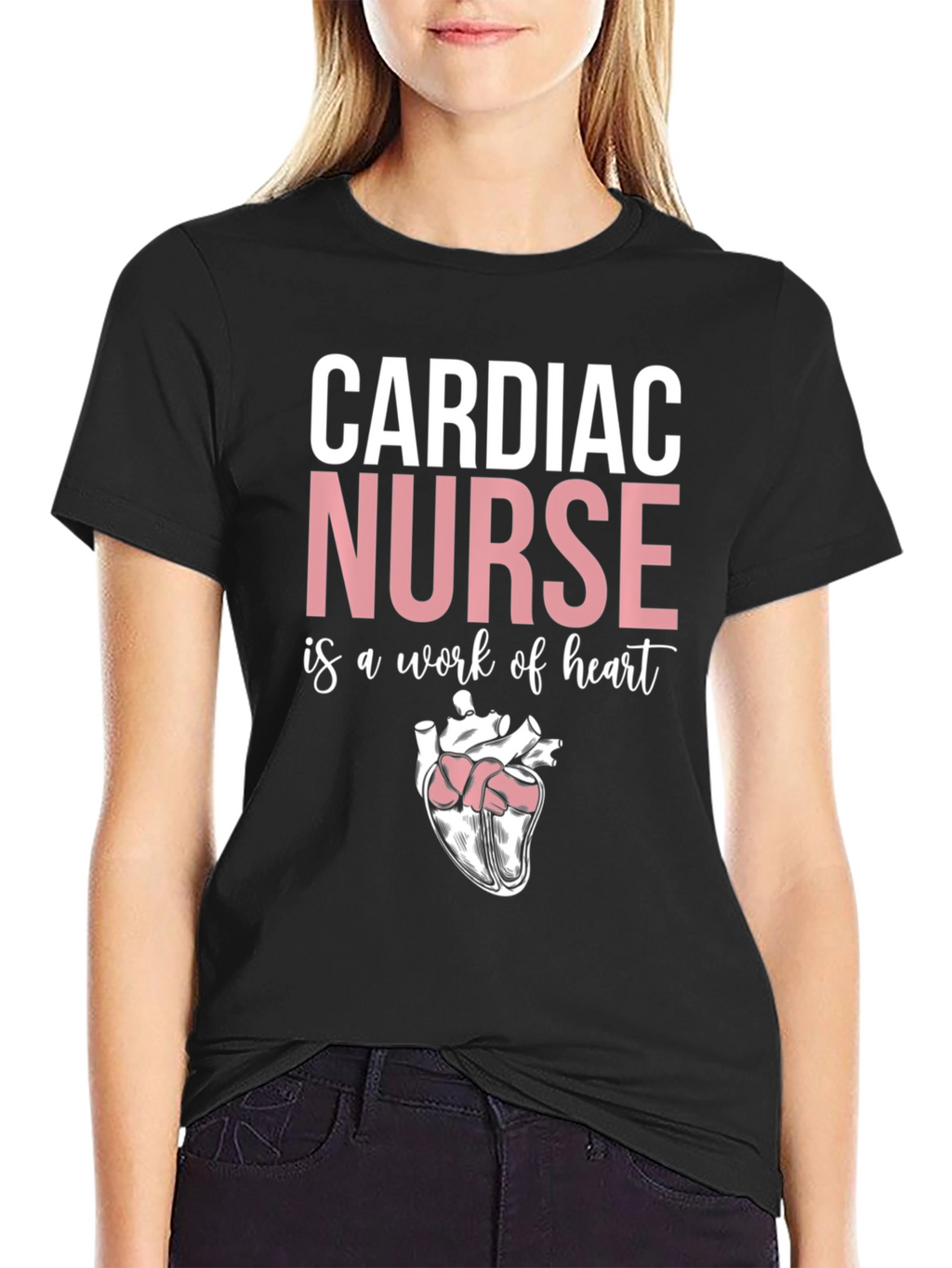 Cardiac Nurse Heart Graphic T-Shirt